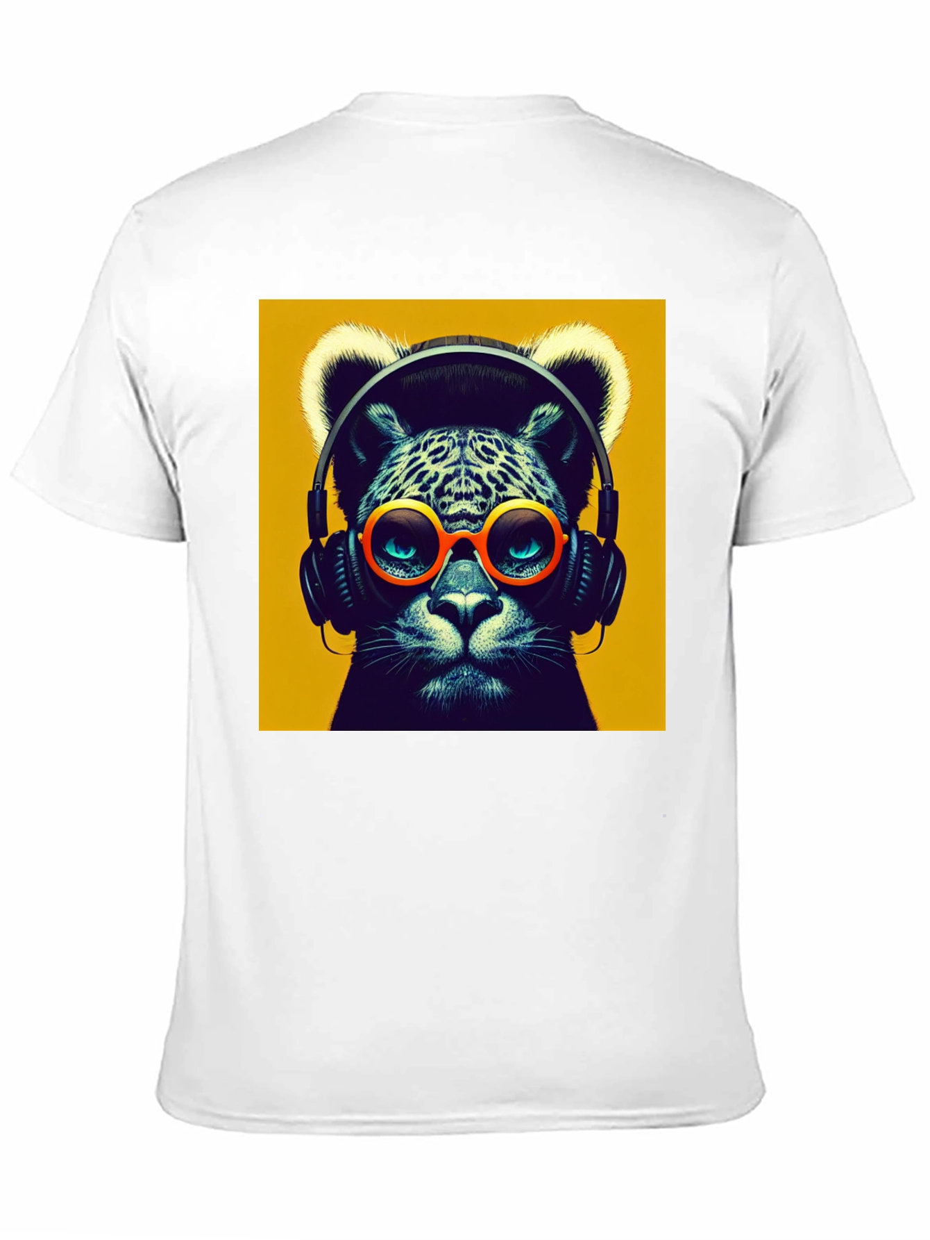 Cool Cat Graphic Tee - Music Lover T-Shirt