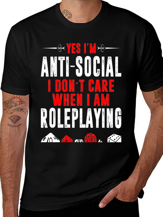 Anti-Social Roleplaying T-Shirt