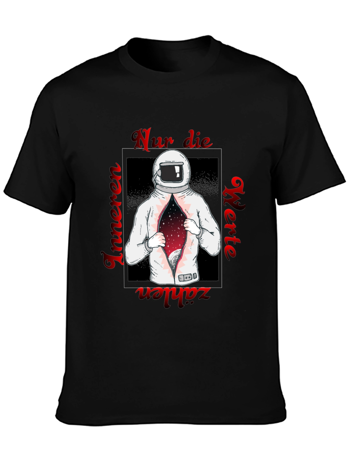 Astronaut Space T-Shirt - German Text Print