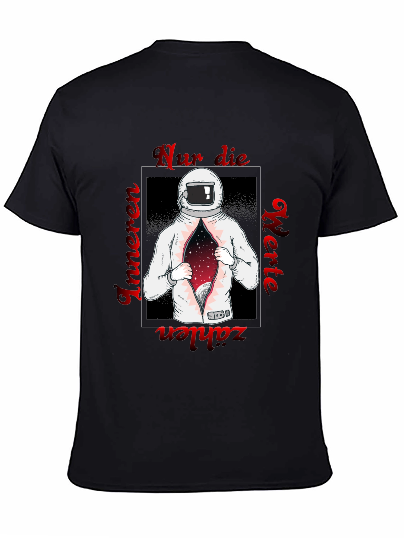 Astronaut Space T-Shirt - German Text Print