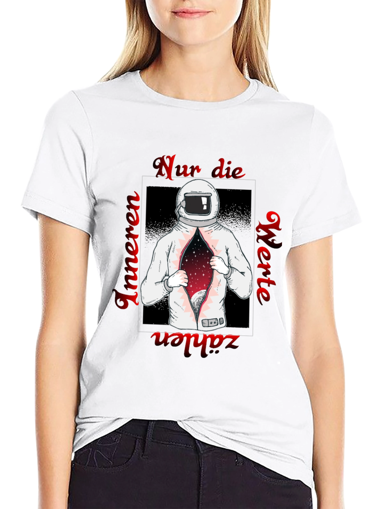 Astronaut Space T-Shirt - German Text Print