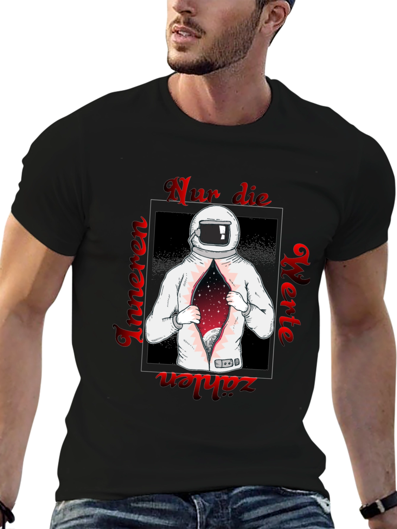 Astronaut Space T-Shirt - German Text Print