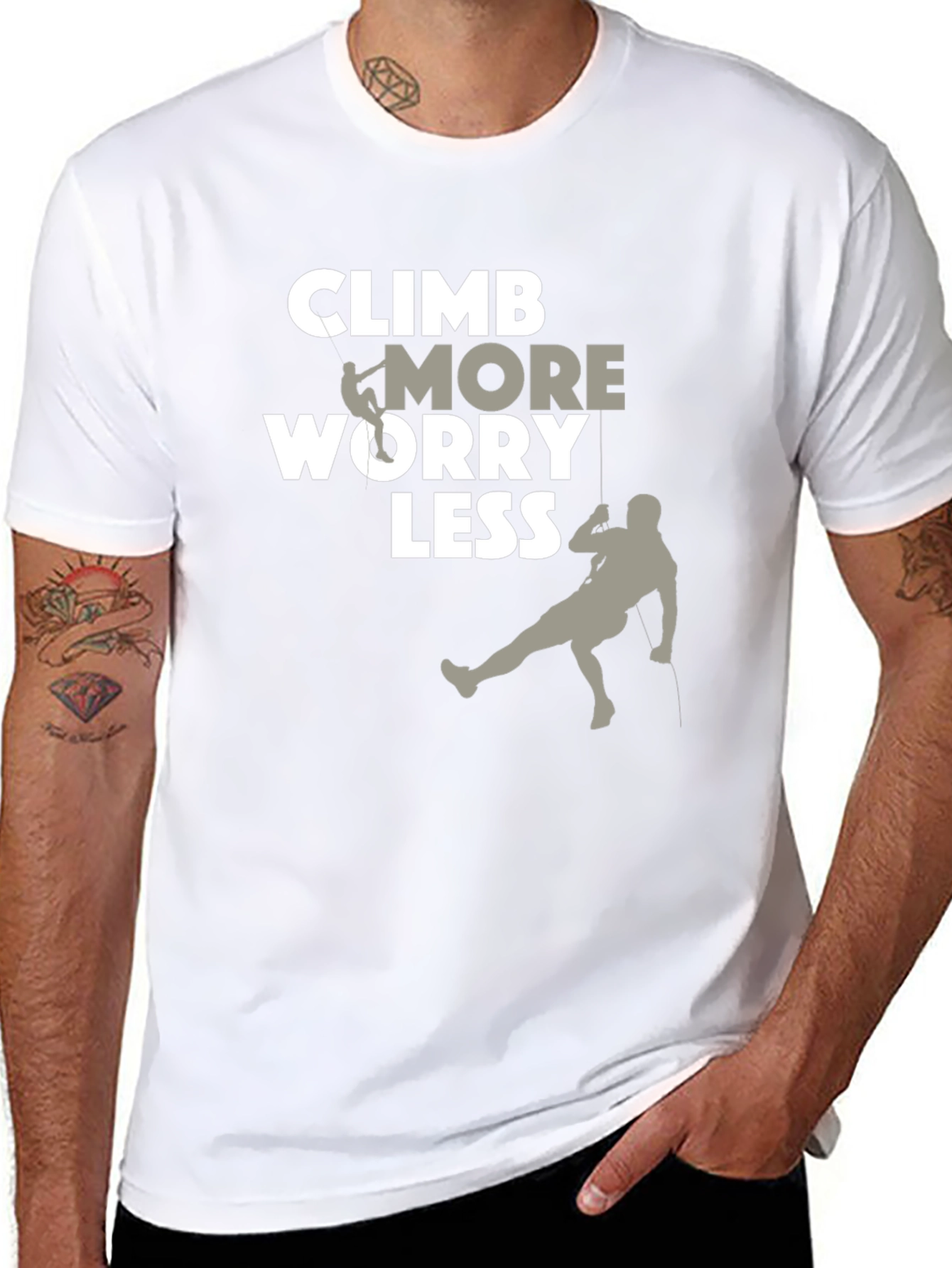 Climb More Worry Less Graphic Tee