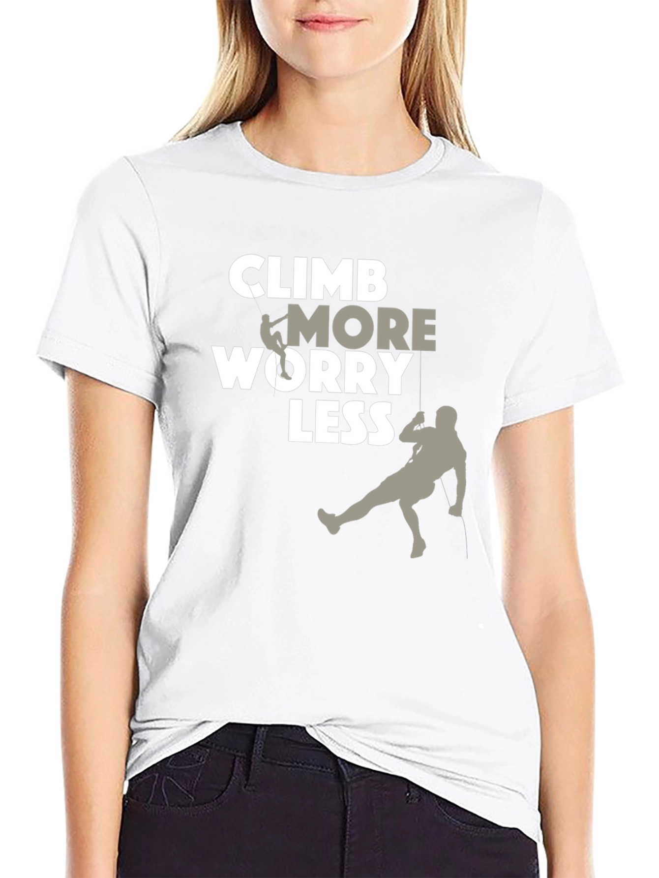Climb More Worry Less Graphic Tee