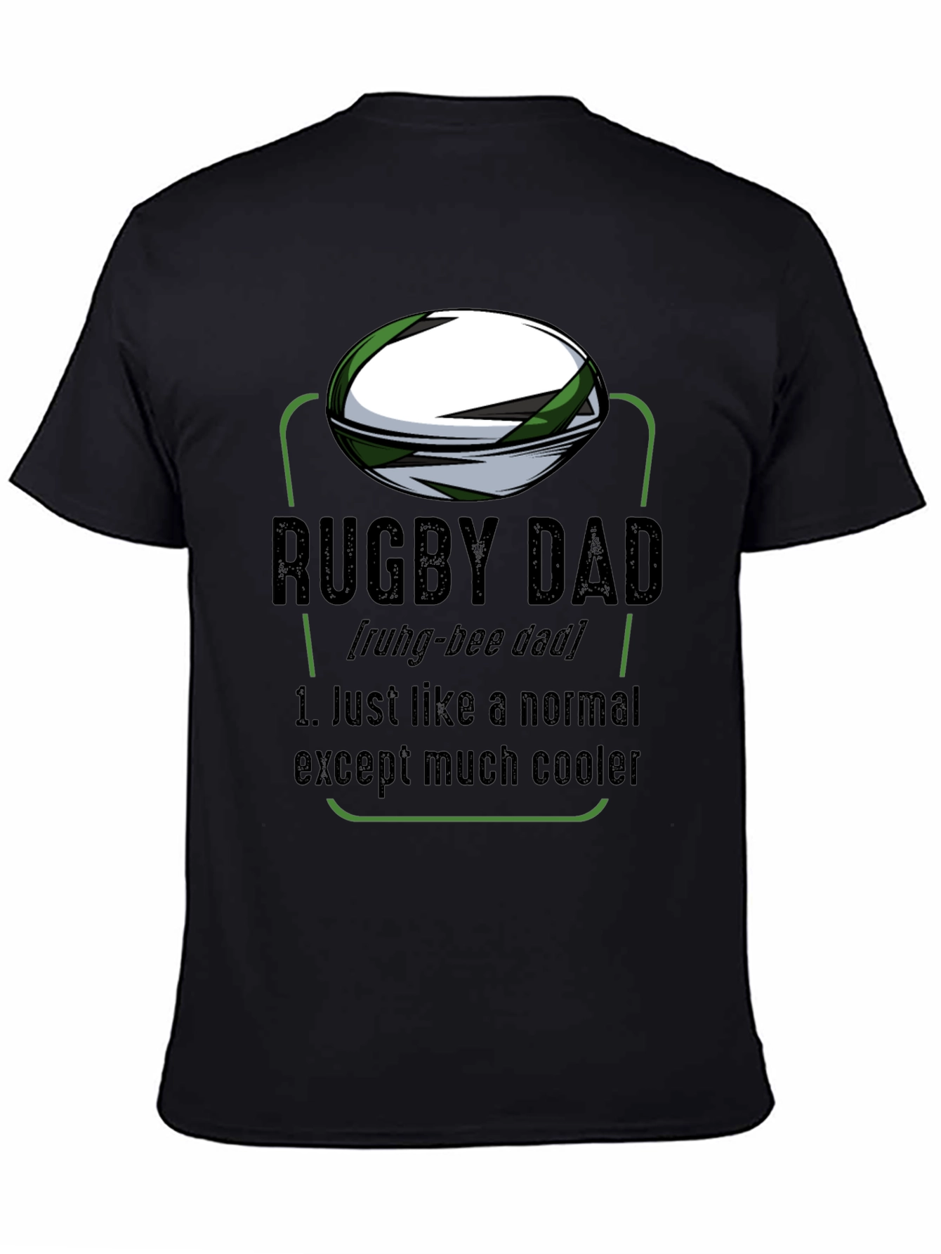 Rugby Dad Graphic T-Shirt - Cool Fathers Day Gift