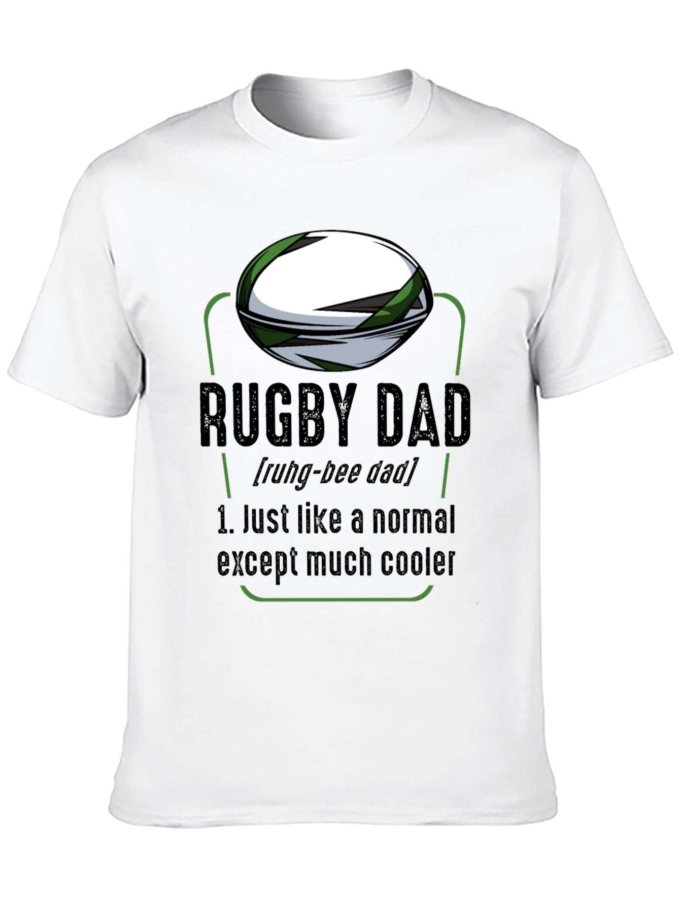 Rugby Dad Graphic T-Shirt - Cool Fathers Day Gift
