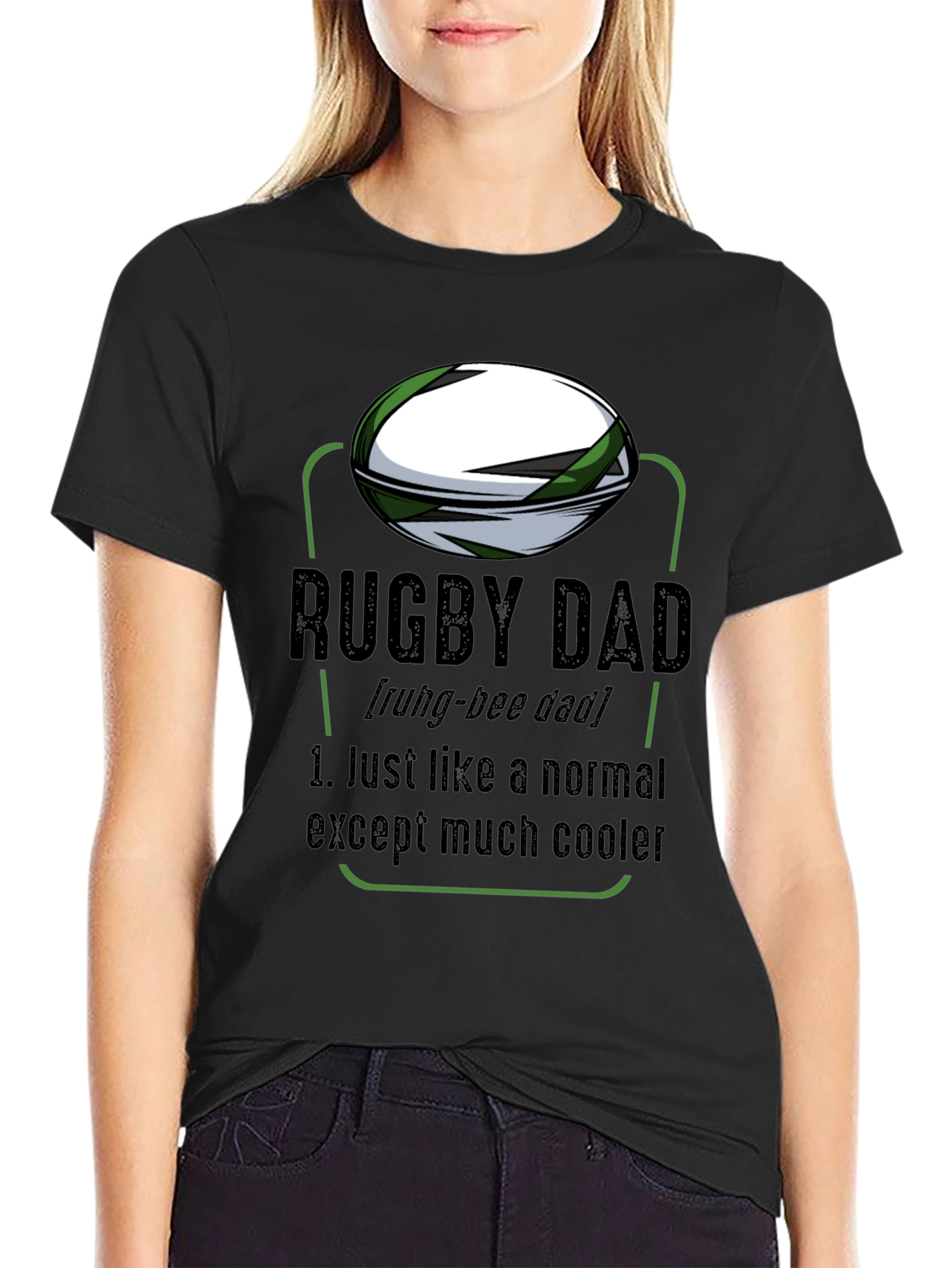 Rugby Dad Graphic T-Shirt - Cool Fathers Day Gift