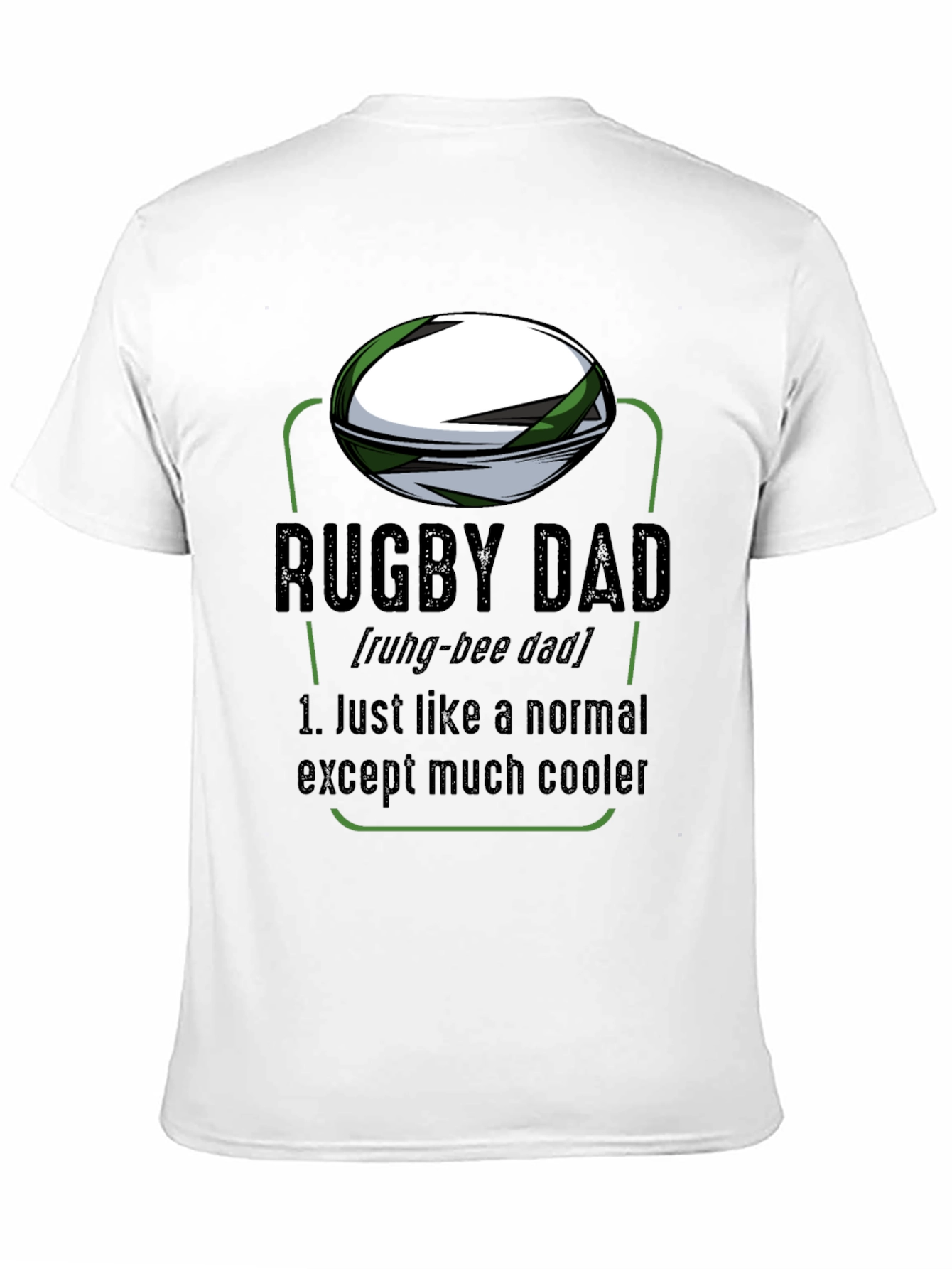 Rugby Dad Graphic T-Shirt - Cool Fathers Day Gift
