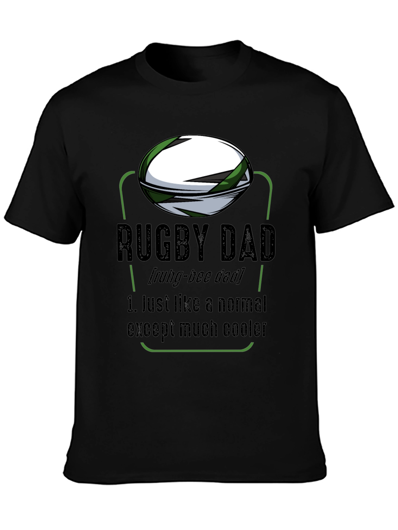 Rugby Dad Graphic T-Shirt - Cool Fathers Day Gift