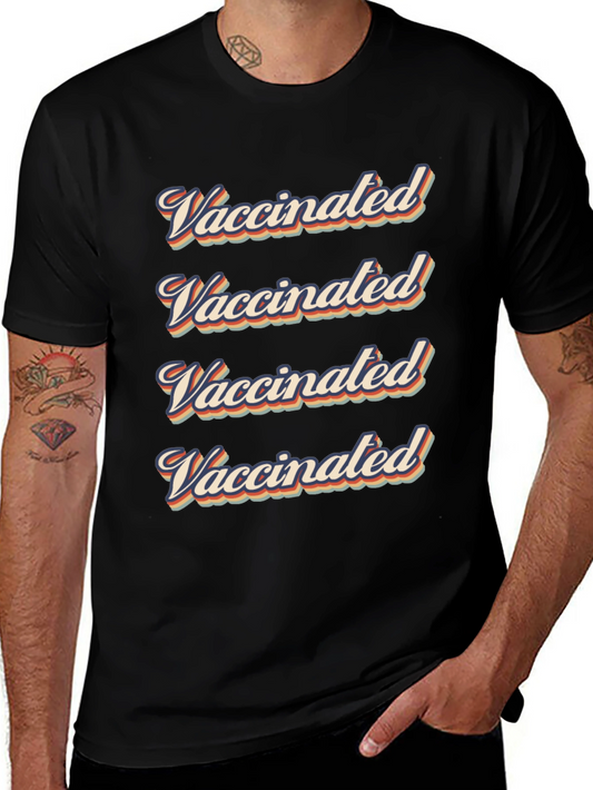 Vaccinated Retro Style T-Shirt