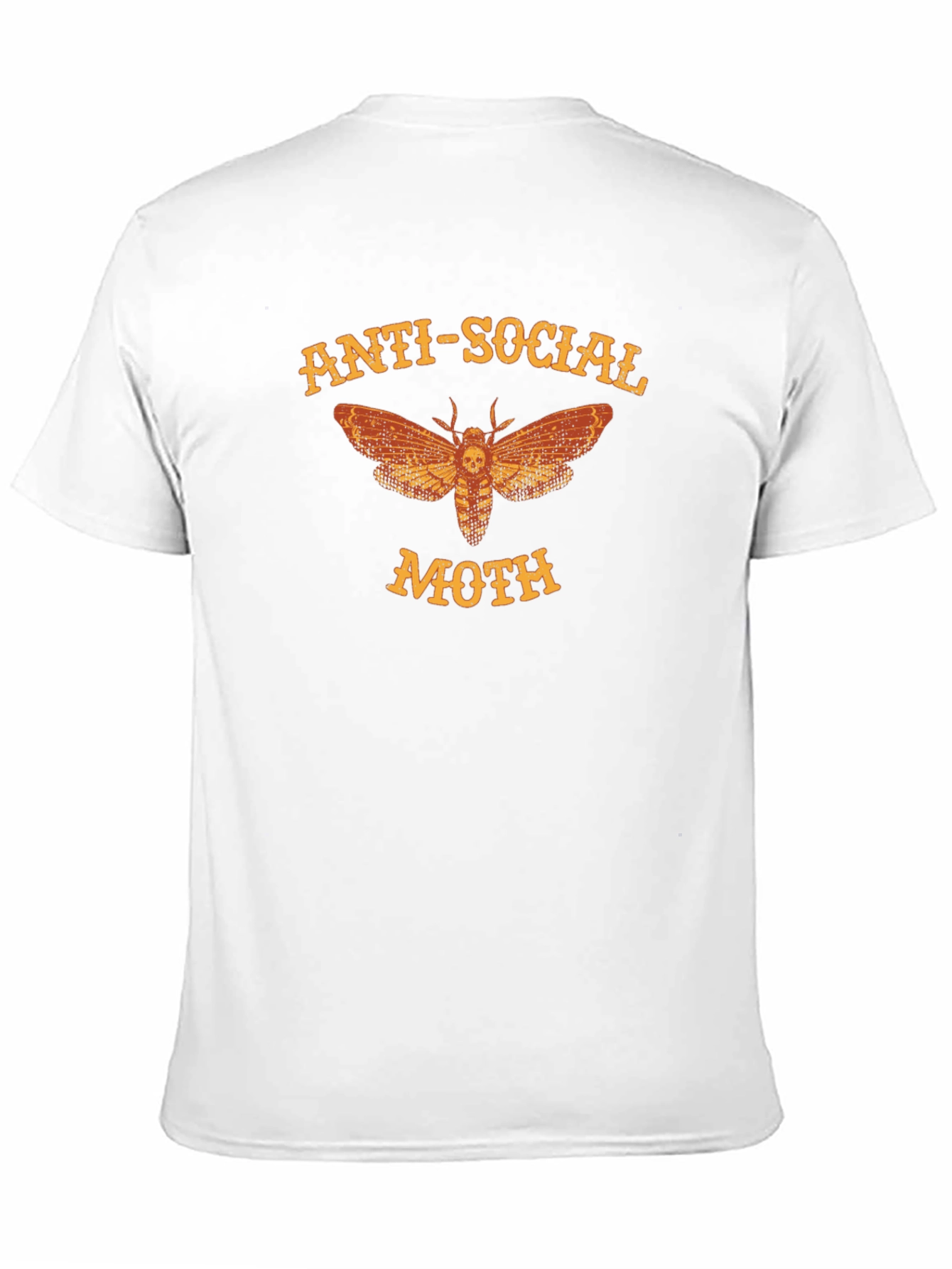 Anti-Social Moth Graphic T-Shirt - Black