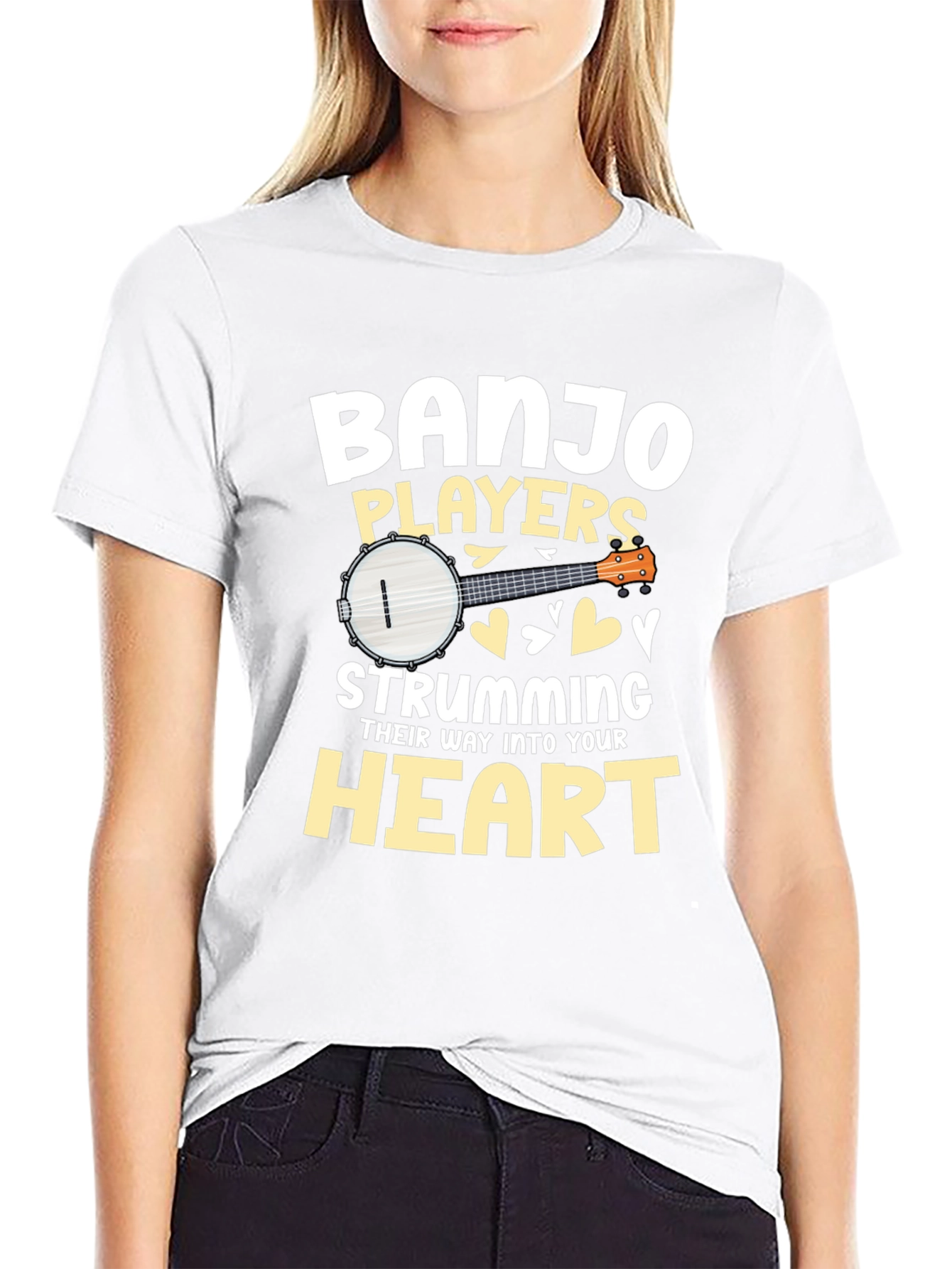 Banjo Players Strumming Heart T-Shirt