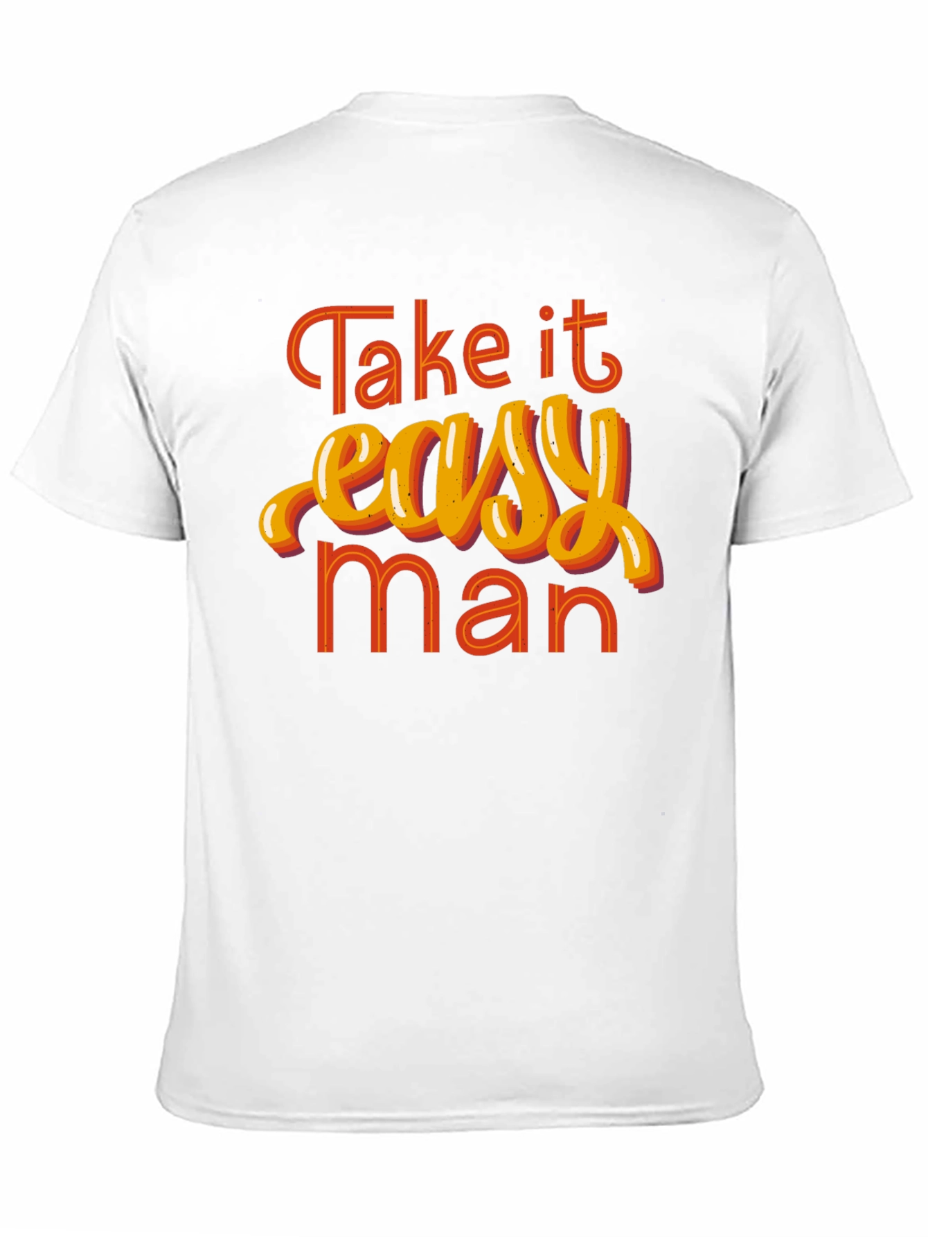 Take it Easy Man Graphic Tee - Retro Style