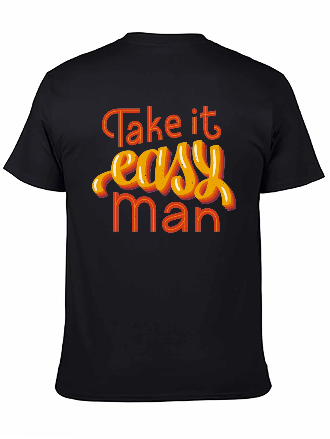 Take it Easy Man Graphic Tee - Retro Style