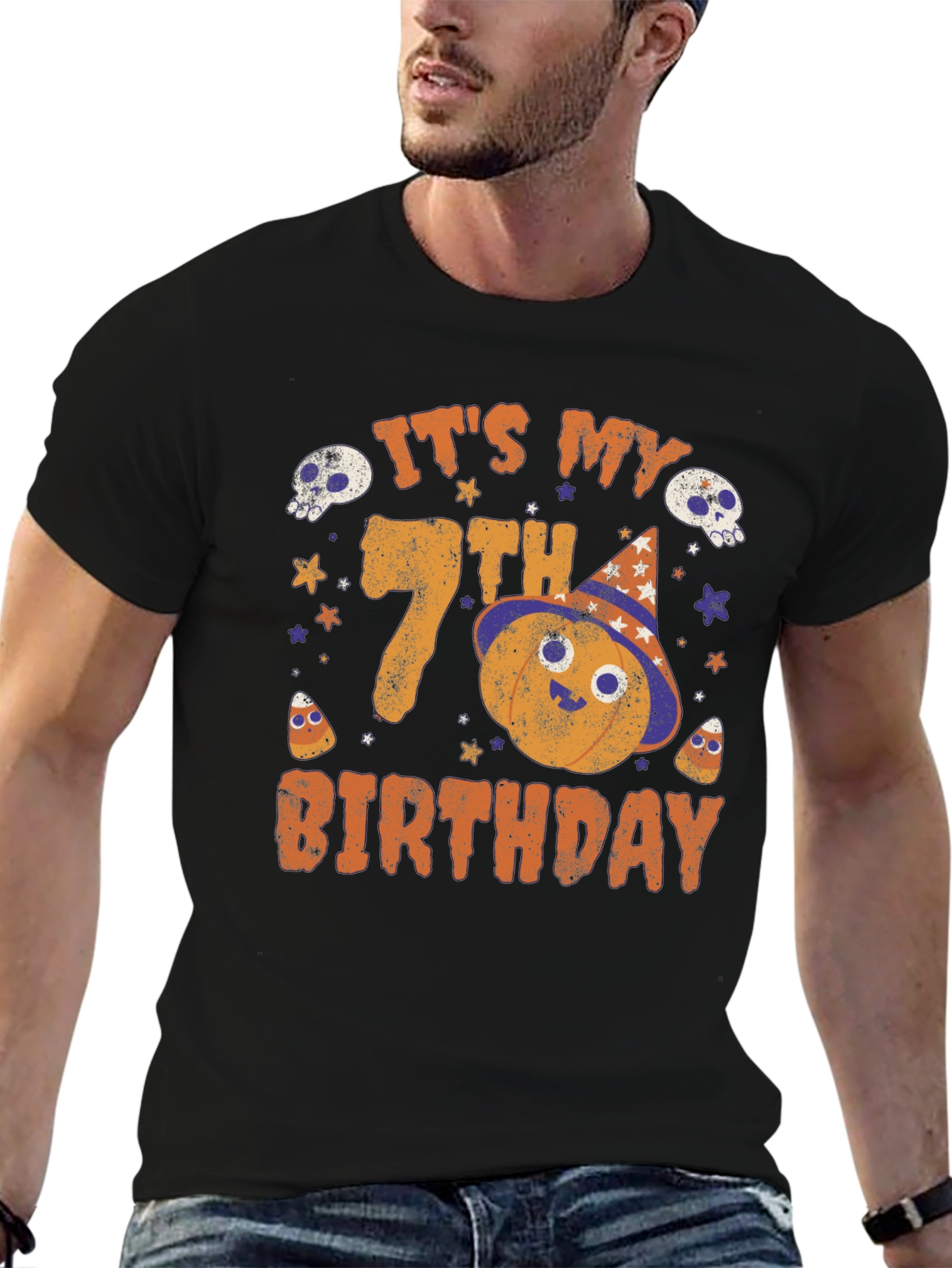 7th Birthday Halloween T-Shirt