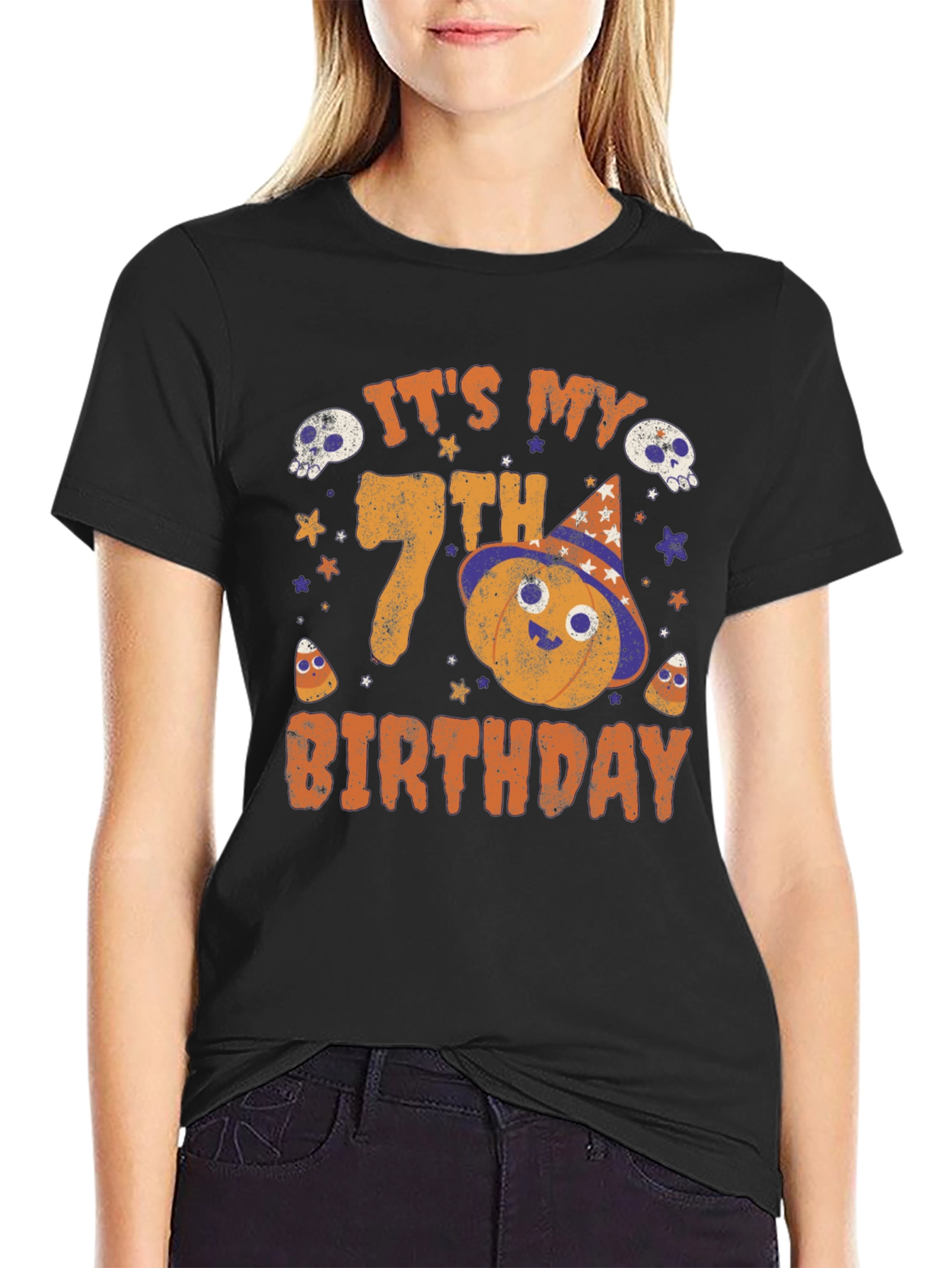 7th Birthday Halloween T-Shirt