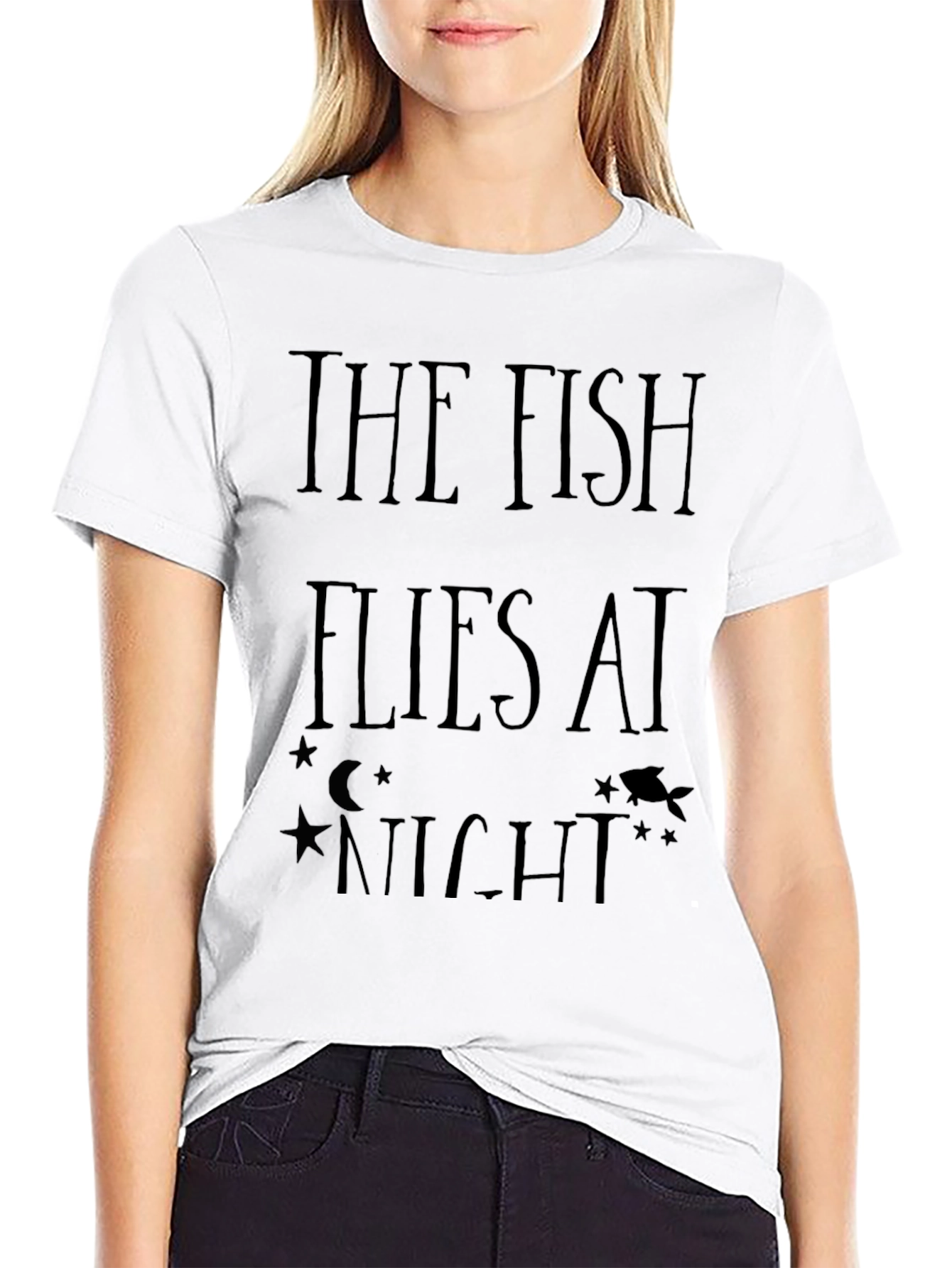 The Fish Flies At Night Graphic Tee