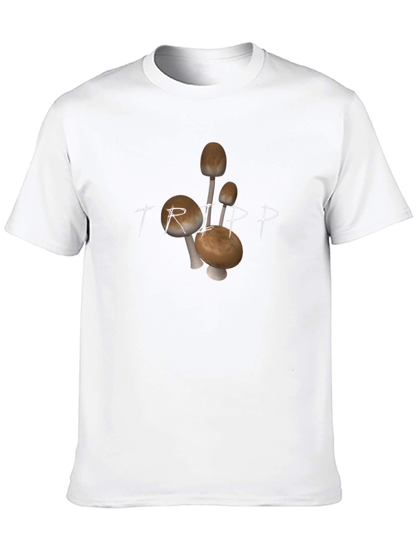 Trippy Mushroom Graphic Tee - Black Cotton Comfort