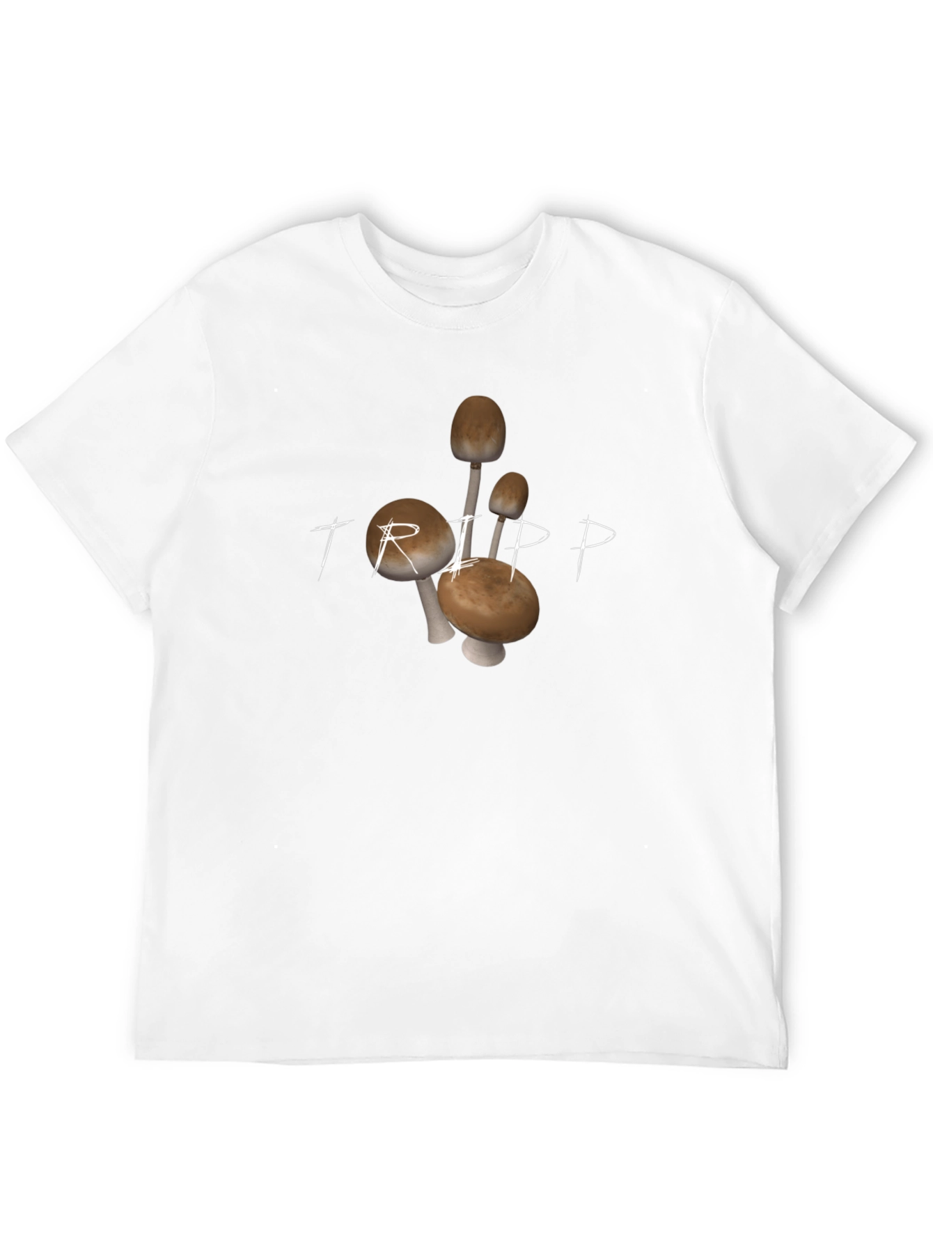 Trippy Mushroom Graphic Tee - Black Cotton Comfort