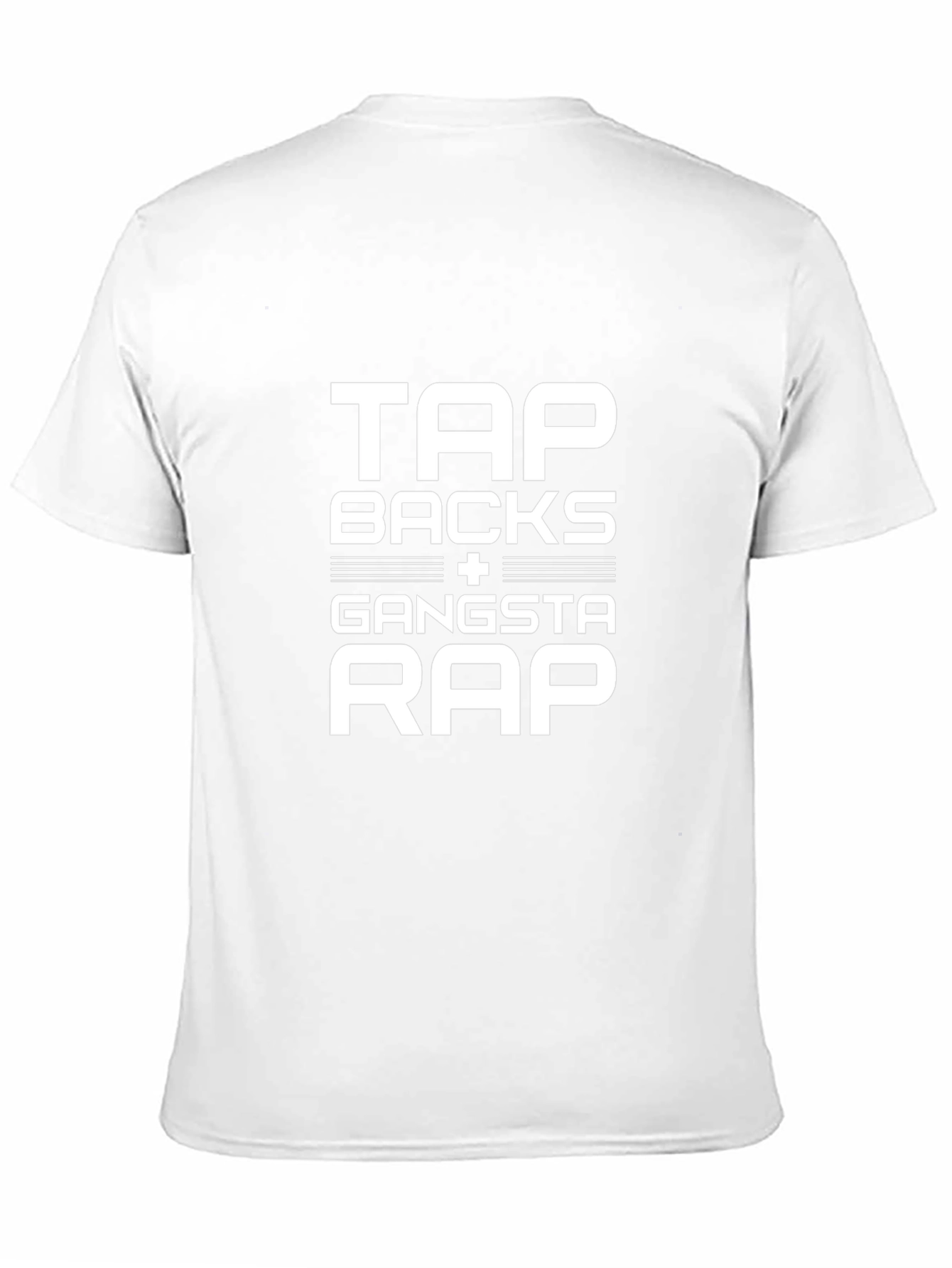 Tap Backs & Gangsta Rap Graphic Tee - Black