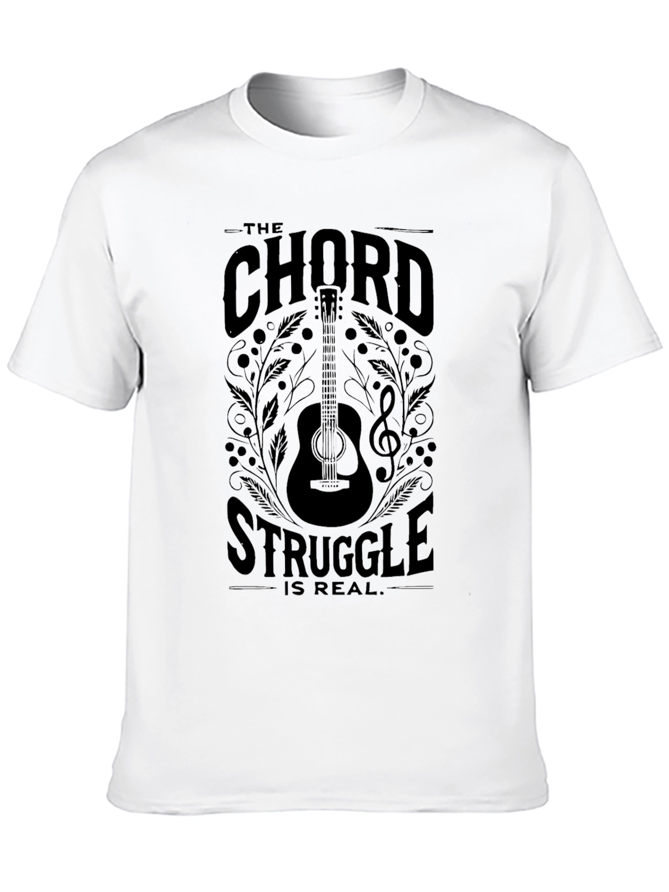 The Chord Struggle T-Shirt - Guitar Musician Tee