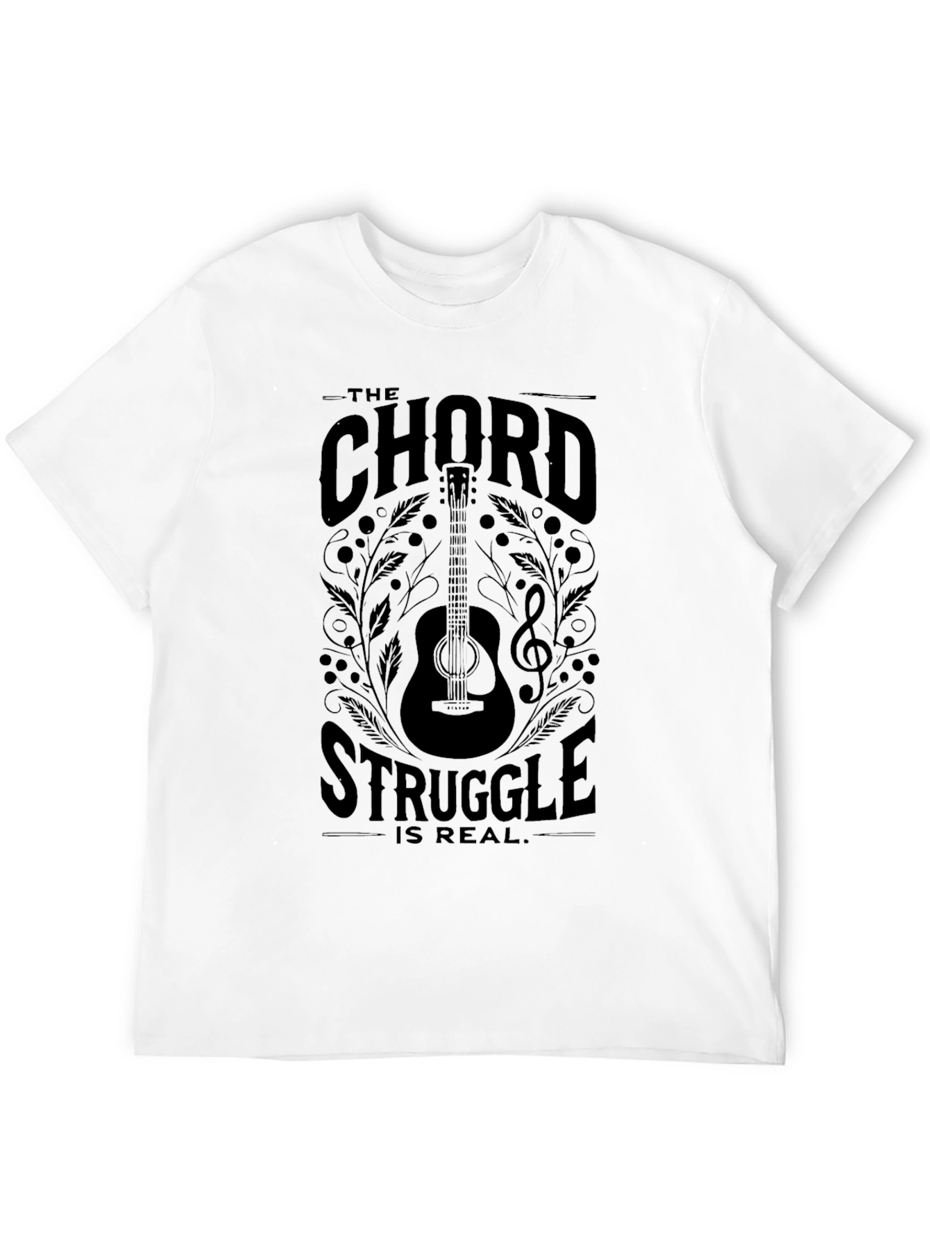 The Chord Struggle T-Shirt - Guitar Musician Tee