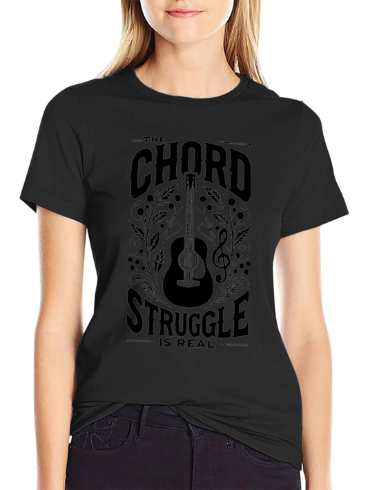 The Chord Struggle T-Shirt - Guitar Musician Tee