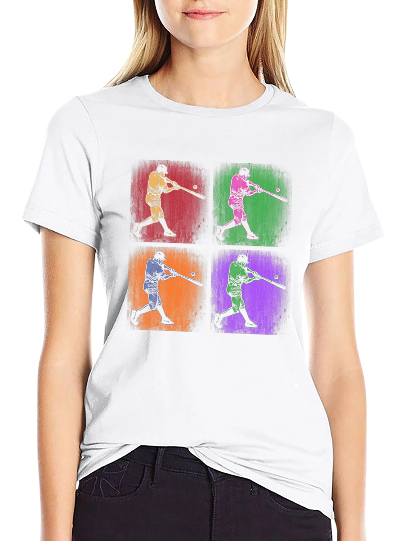 Retro Baseball Pop Art T-Shirt