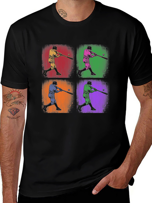 Retro Baseball Pop Art T-Shirt