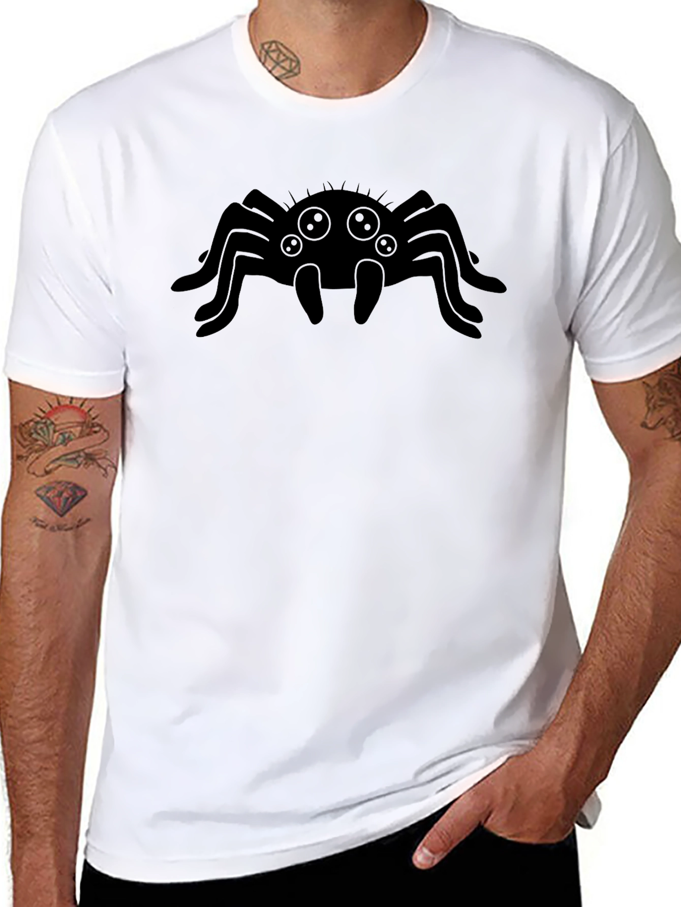 Spider Graphic Tee - Mens Black T-Shirt