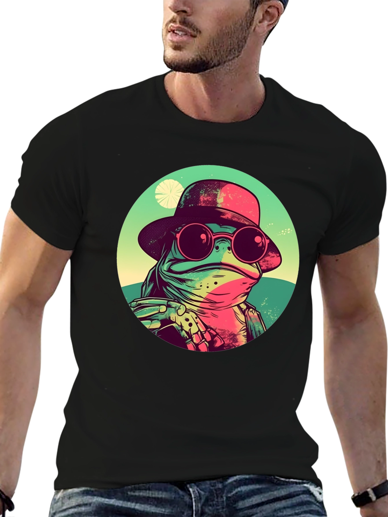 Cool Frog Graphic Tee - Unique Design