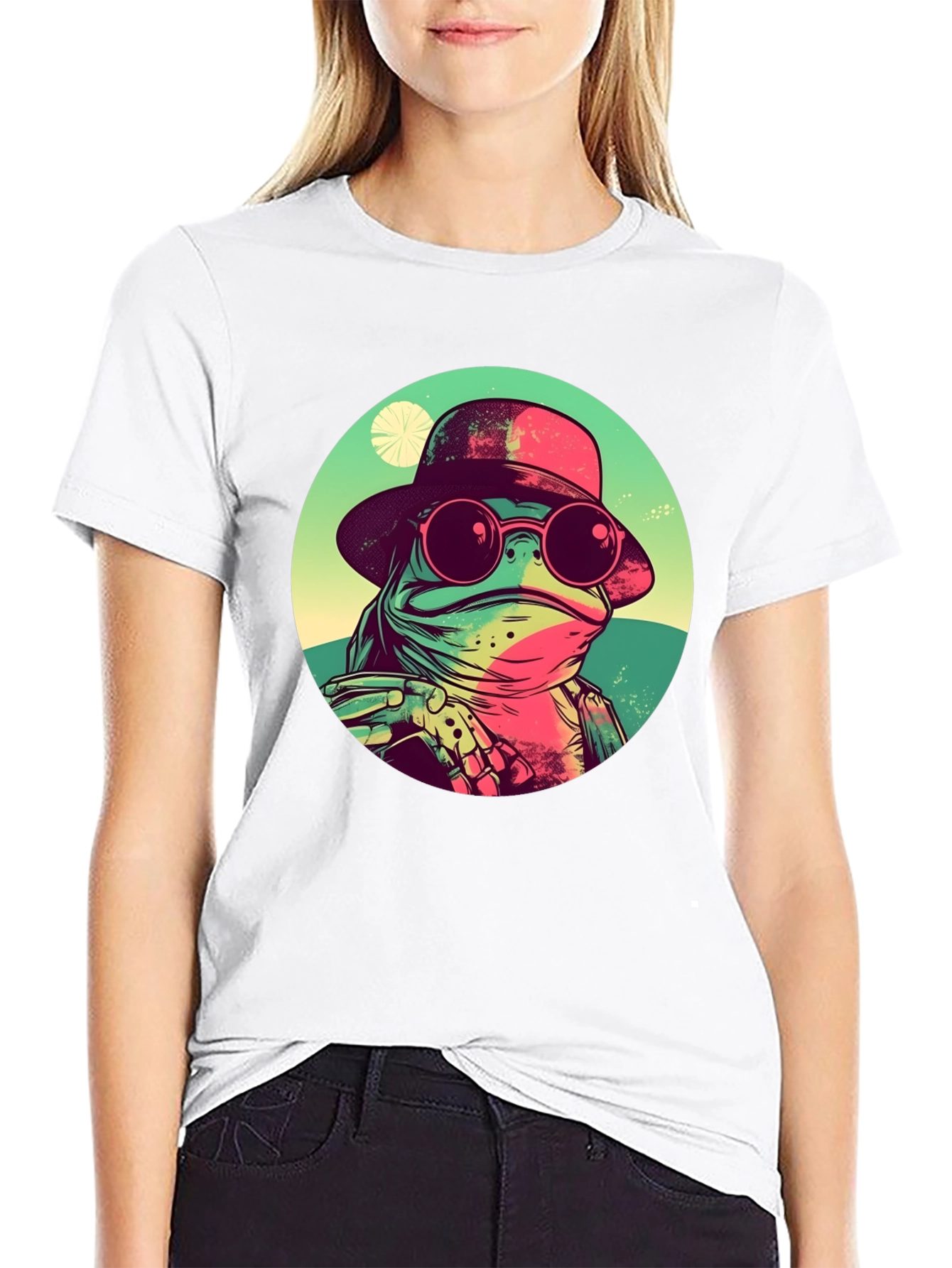 Cool Frog Graphic Tee - Unique Design