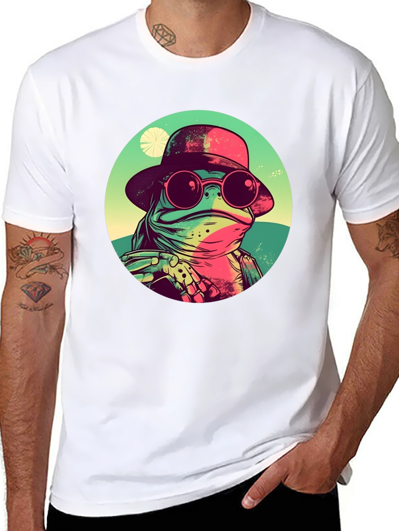 Cool Frog Graphic Tee - Unique Design
