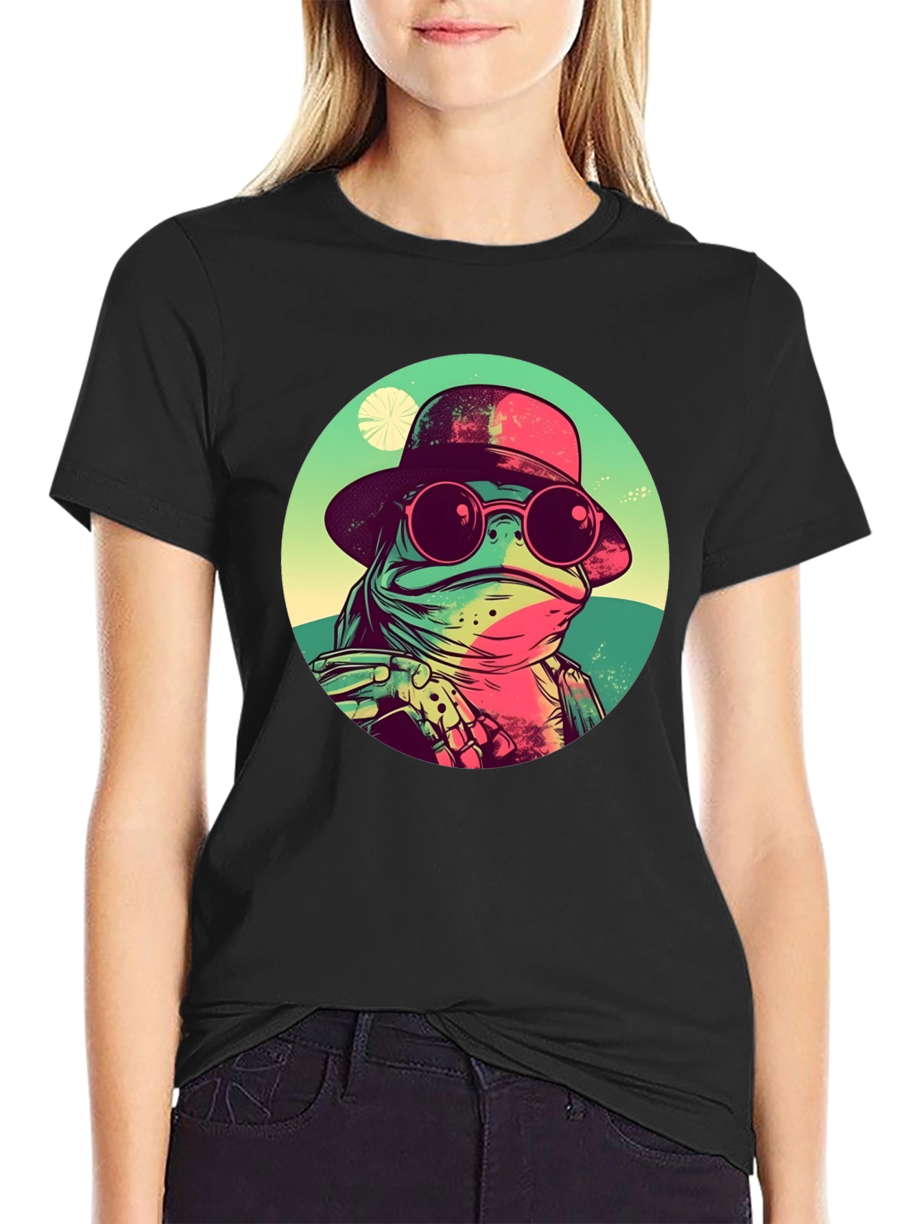 Cool Frog Graphic Tee - Unique Design