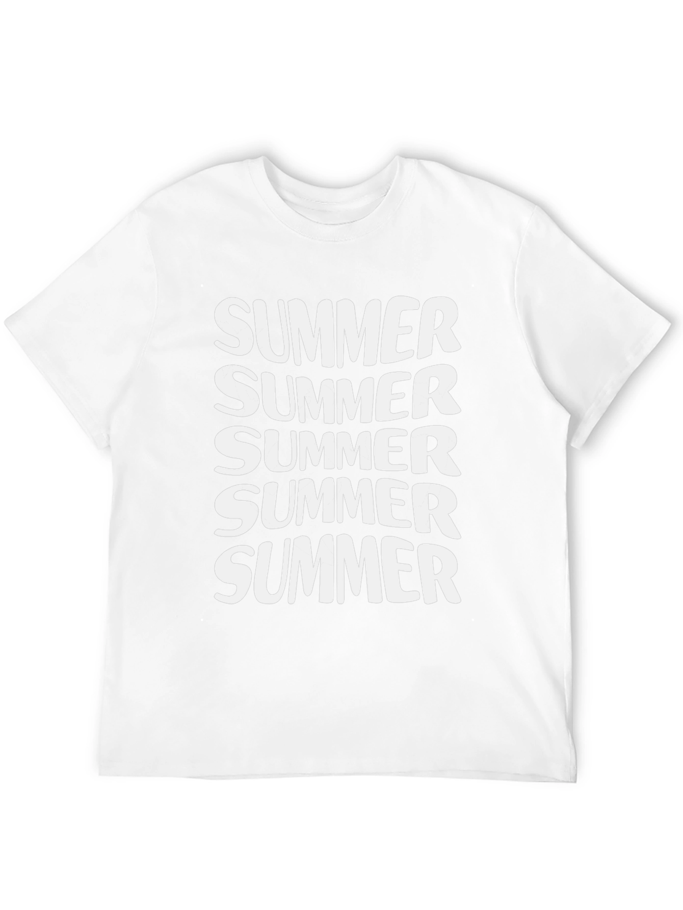 Summer Graphic Tee - Black Cotton T-Shirt