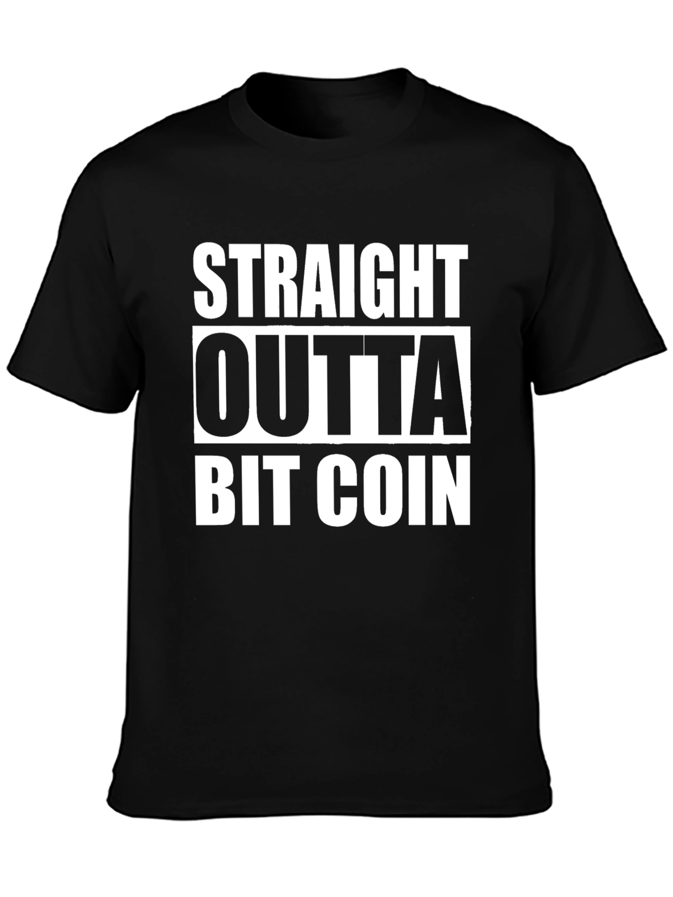 Straight Outta Bitcoin Black T-Shirt
