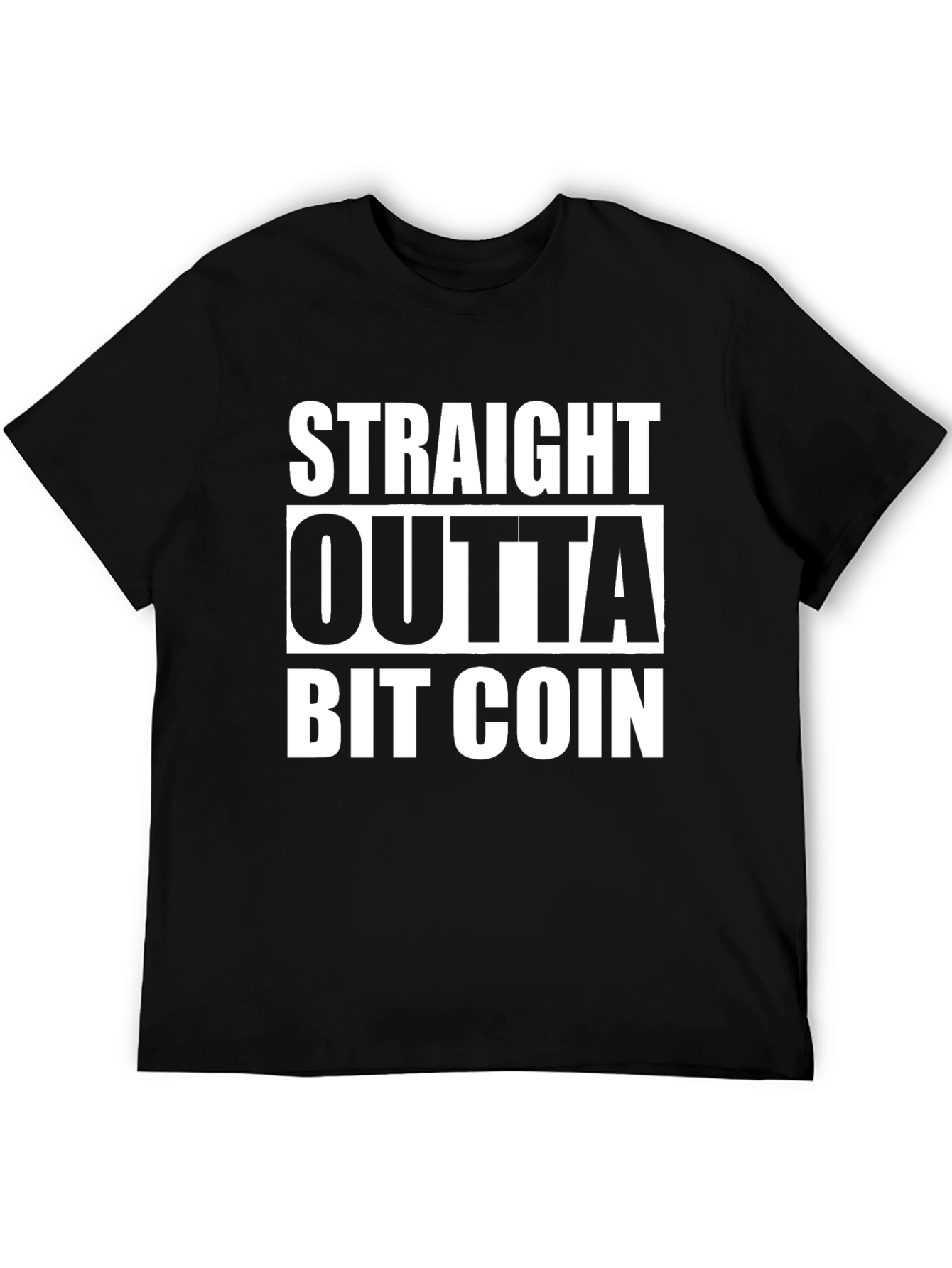 Straight Outta Bitcoin Black T-Shirt