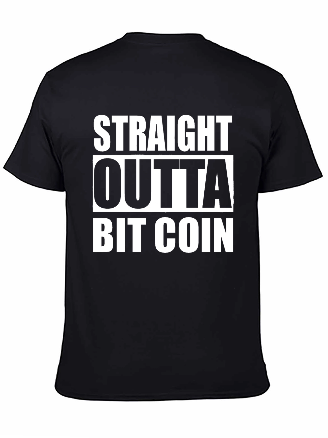 Straight Outta Bitcoin Black T-Shirt