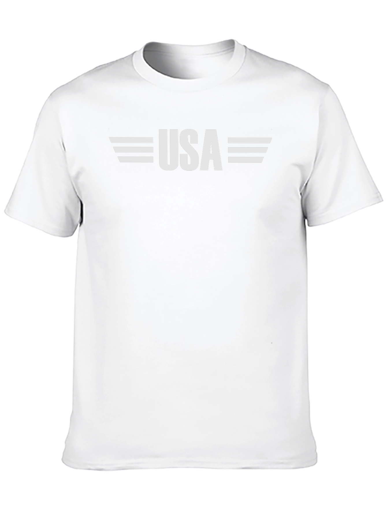 USA Graphic Print Crew Neck T-Shirt