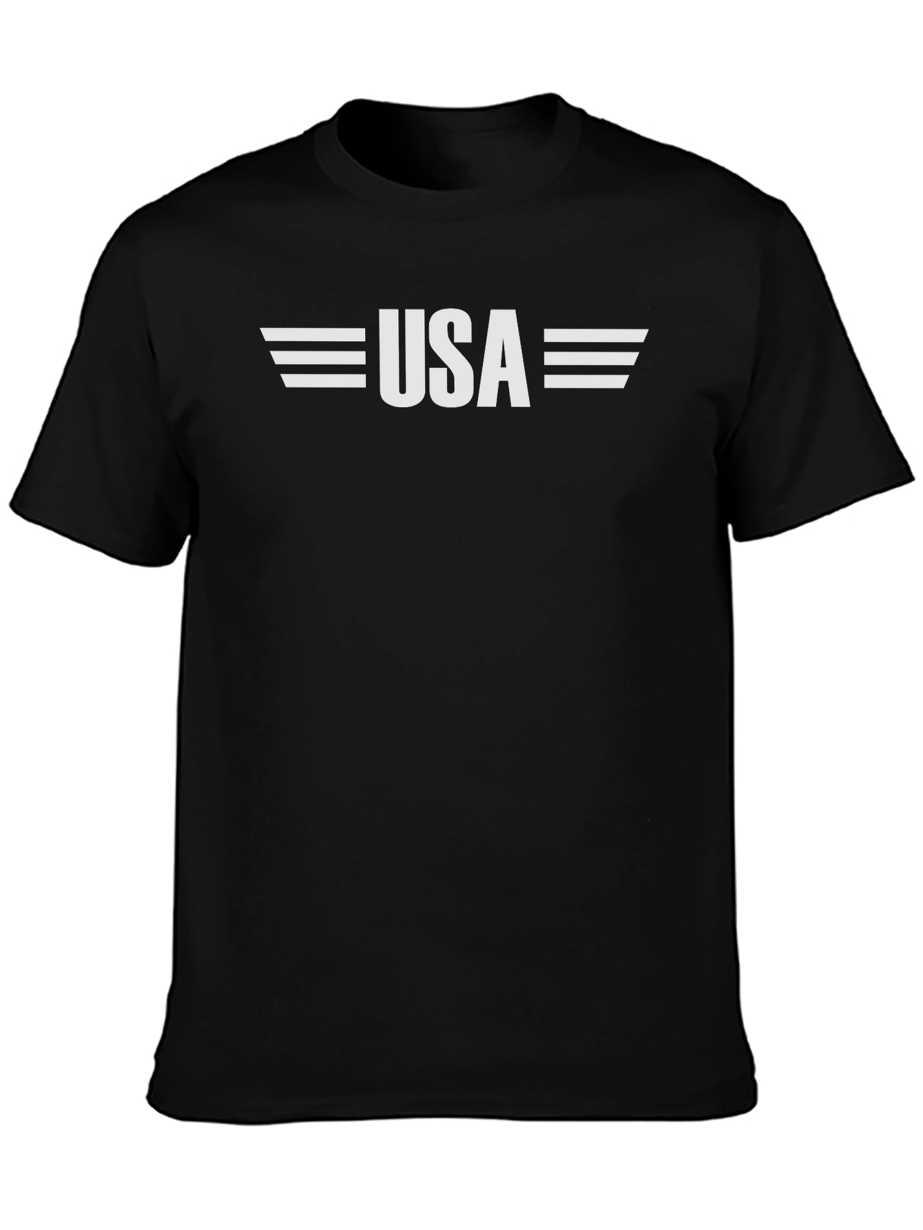 USA Graphic Print Crew Neck T-Shirt