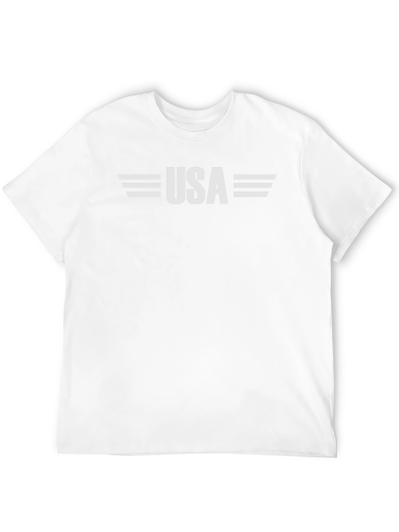 USA Graphic Print Crew Neck T-Shirt