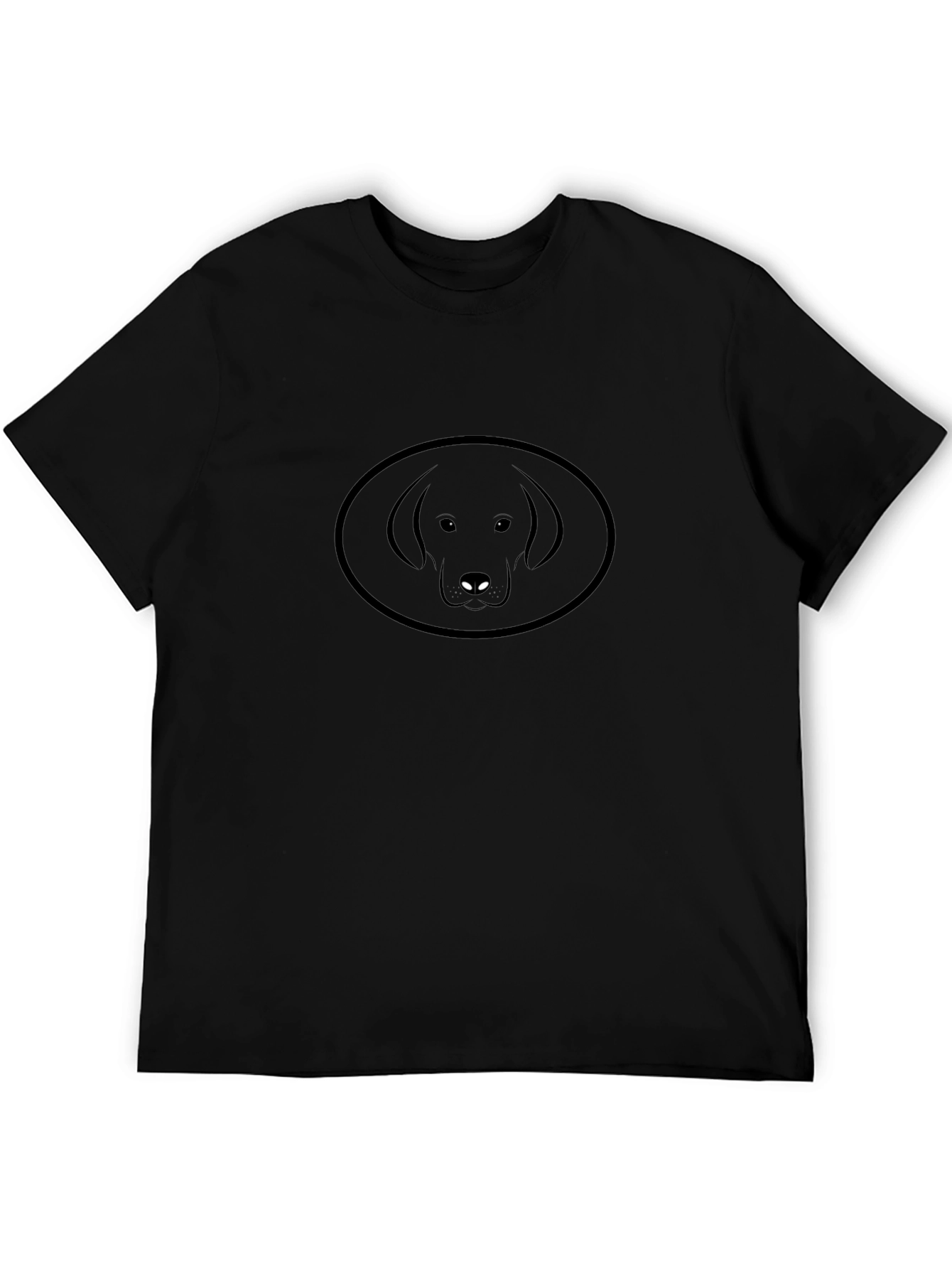 Black Dog Silhouette Graphic Tee