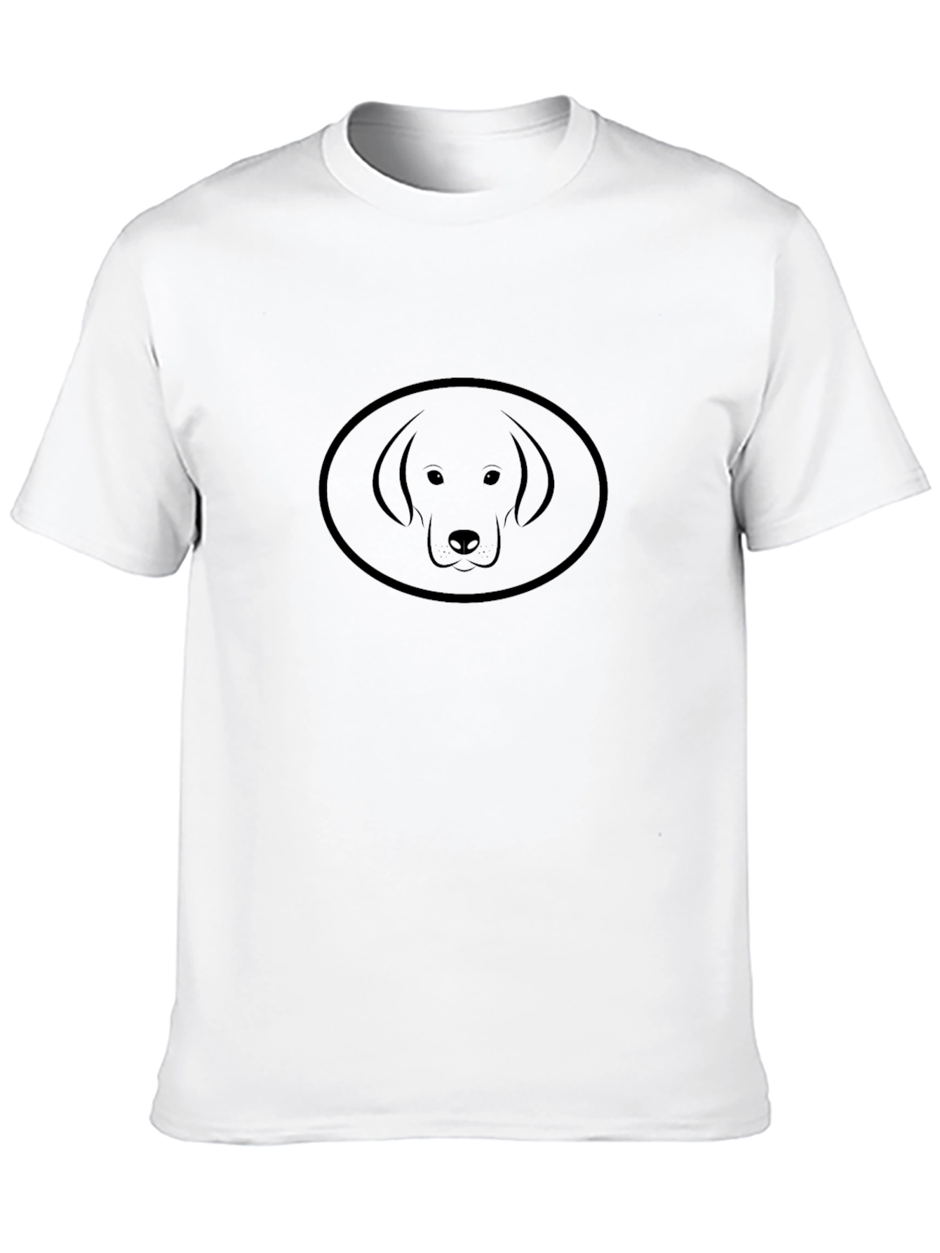 Black Dog Silhouette Graphic Tee