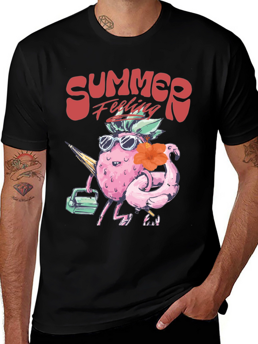 Summer Feeling T-Shirt - Tropical Fruit Design