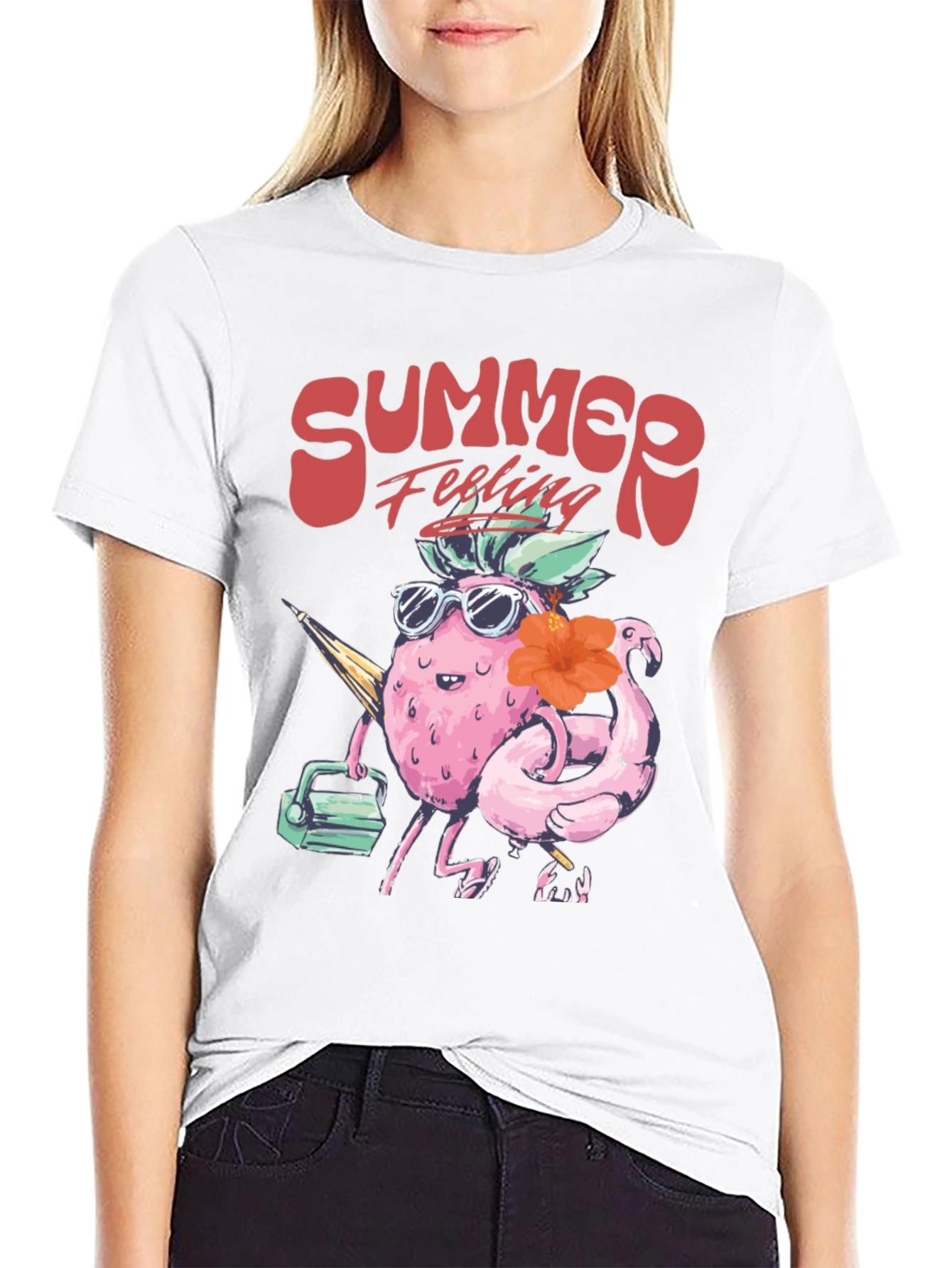 Summer Feeling T-Shirt - Tropical Fruit Design