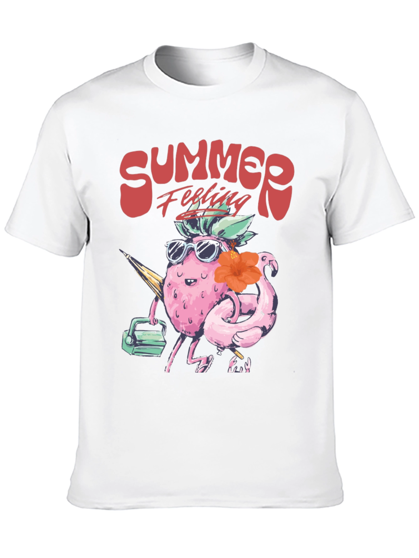 Summer Feeling T-Shirt - Tropical Fruit Design