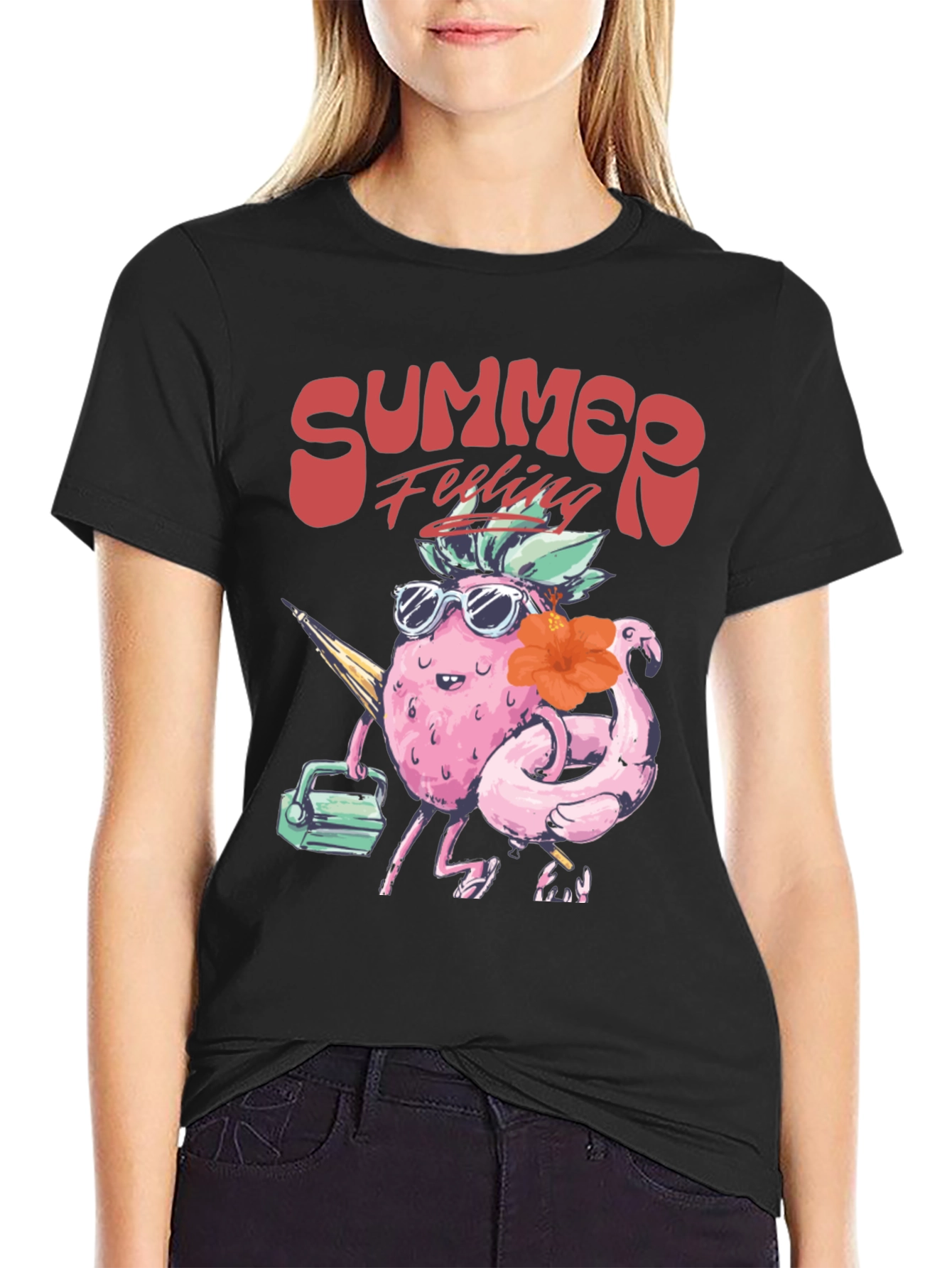 Summer Feeling T-Shirt - Tropical Fruit Design