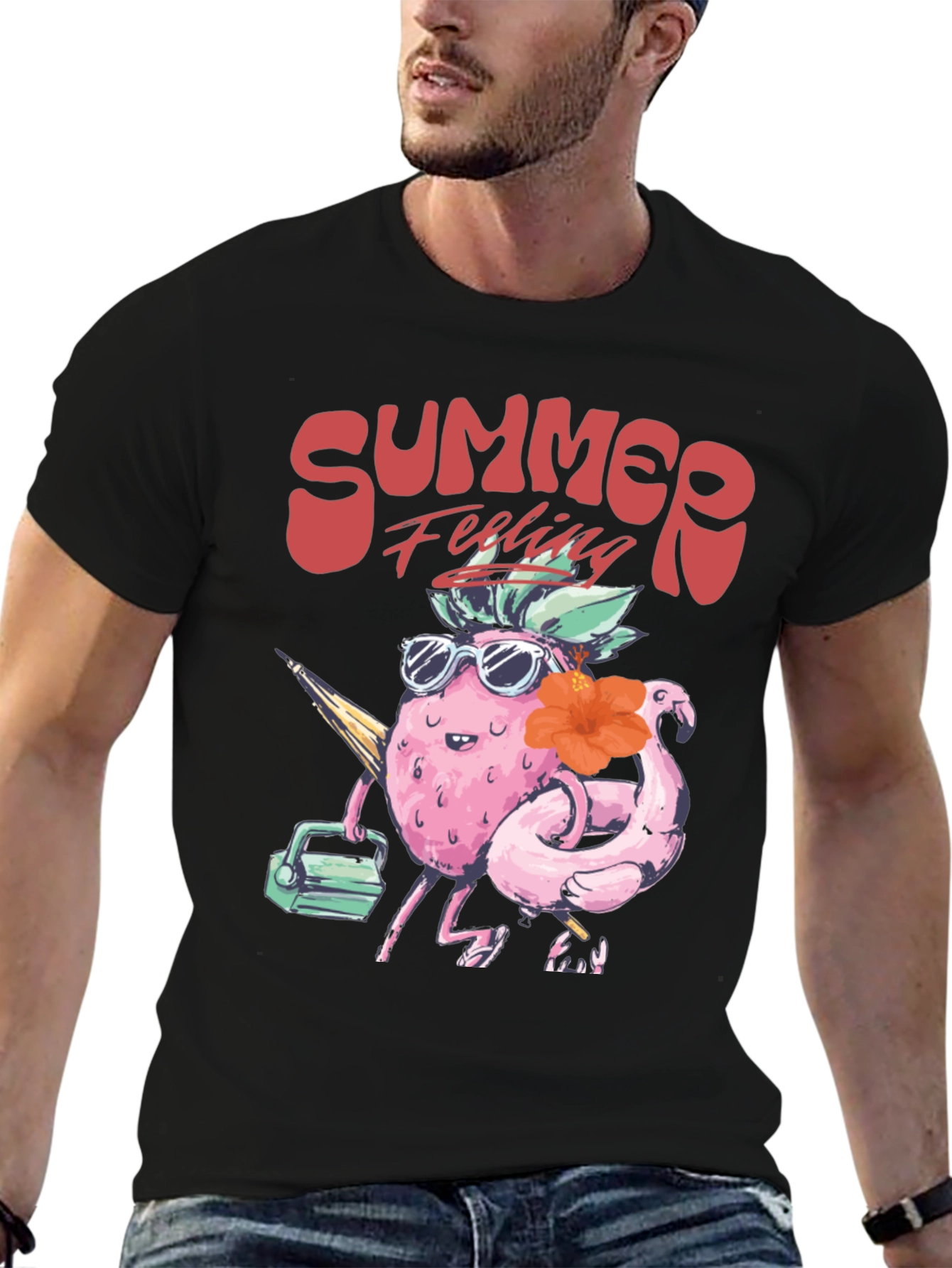 Summer Feeling T-Shirt - Tropical Fruit Design