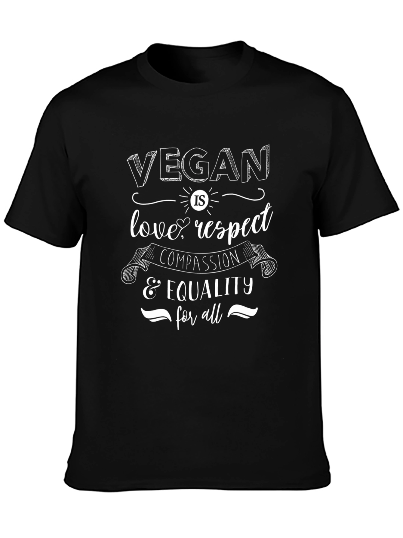 Vegan Is Love & Respect Graphic Tee