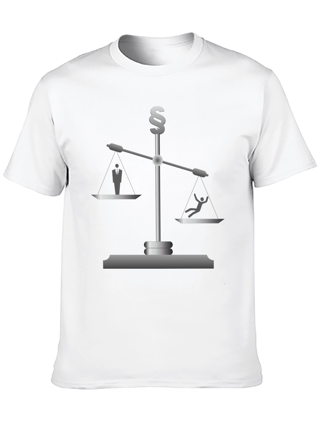 Scales of Justice Graphic Tee - Mens Black T-Shirt
